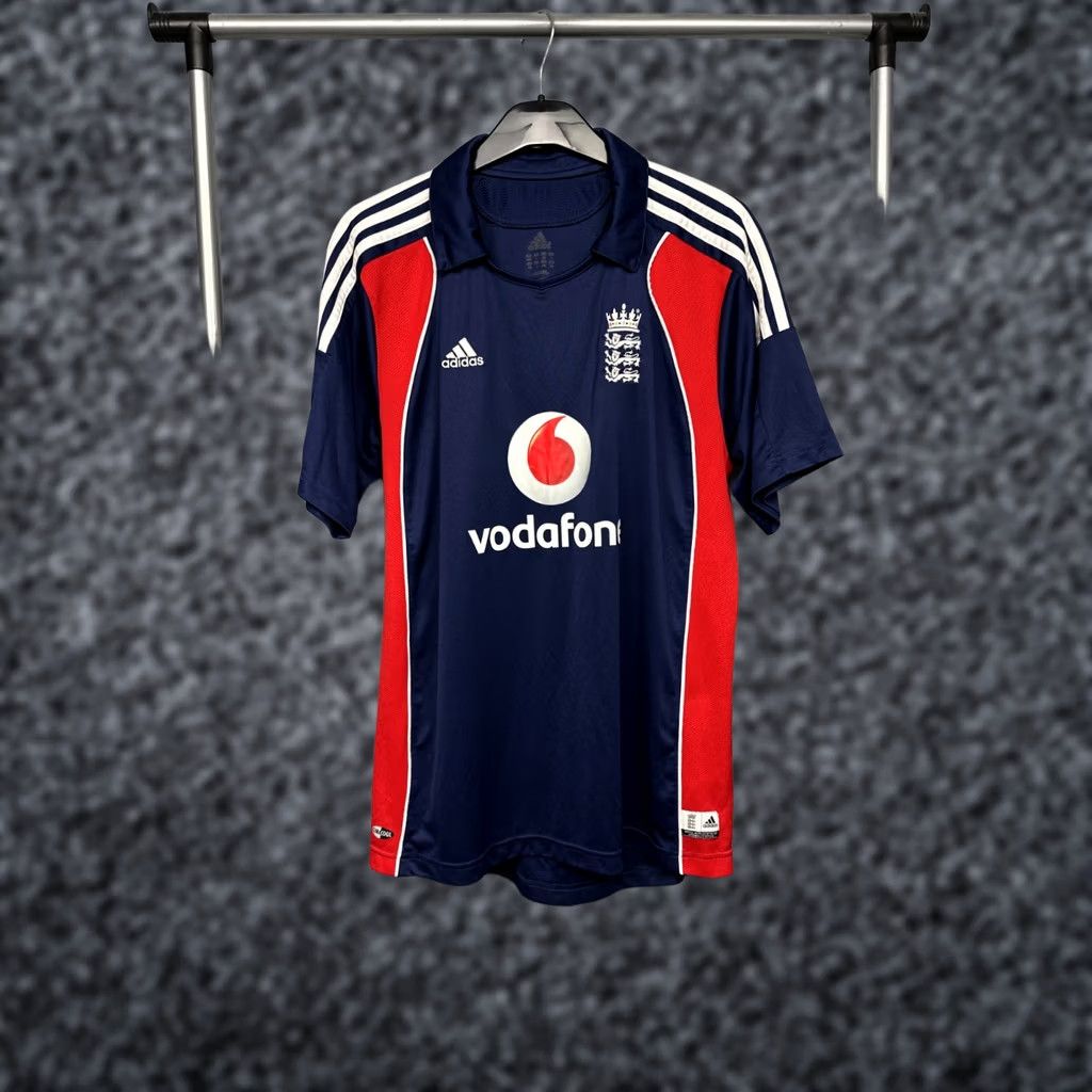 Adidas Adidas England Team Cricket Jersey Mens Shirt Vodafone Size M Blue Jersey Logo Sports Shirt Mens Size US M / EU 48-50 / 2 - 1 Thumbnail