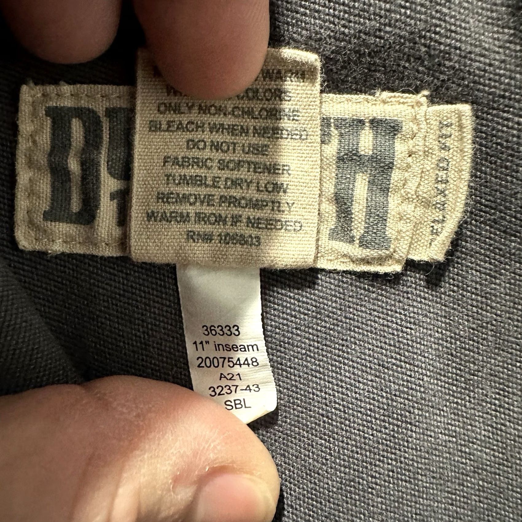 Vintage Duluth Cargo Shorts Mens 42 Gray Canvas Flex Fire Hose Relaxed Fit 11" Inseam Pockets Workwear Casual Size US 42 / EU 58 - 5 Thumbnail
