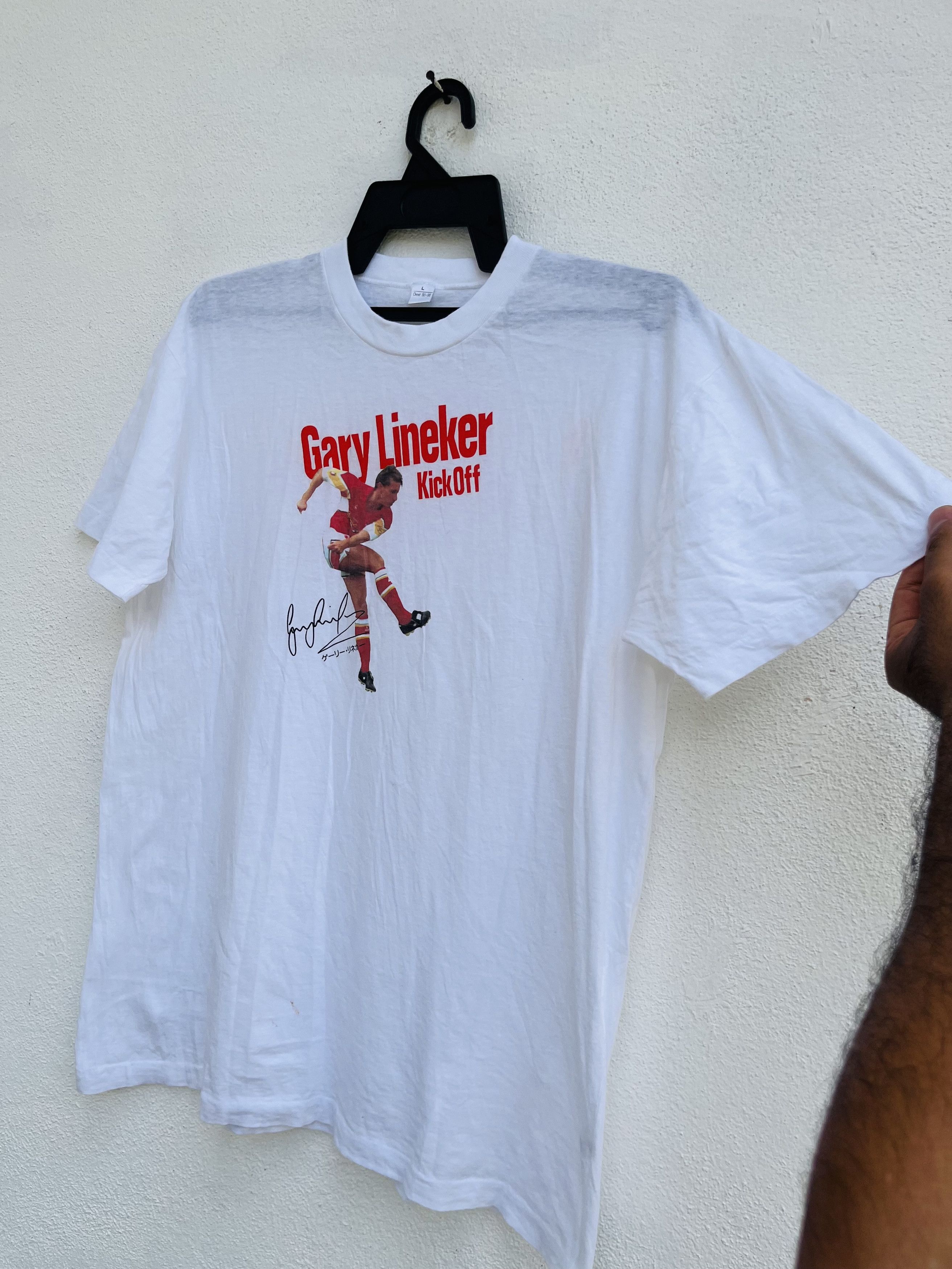 Japanese Brand × Vintage Vintage Gary Linker Kick Off Professional Football Shirt Size US M / EU 48-50 / 2 - 5 Thumbnail