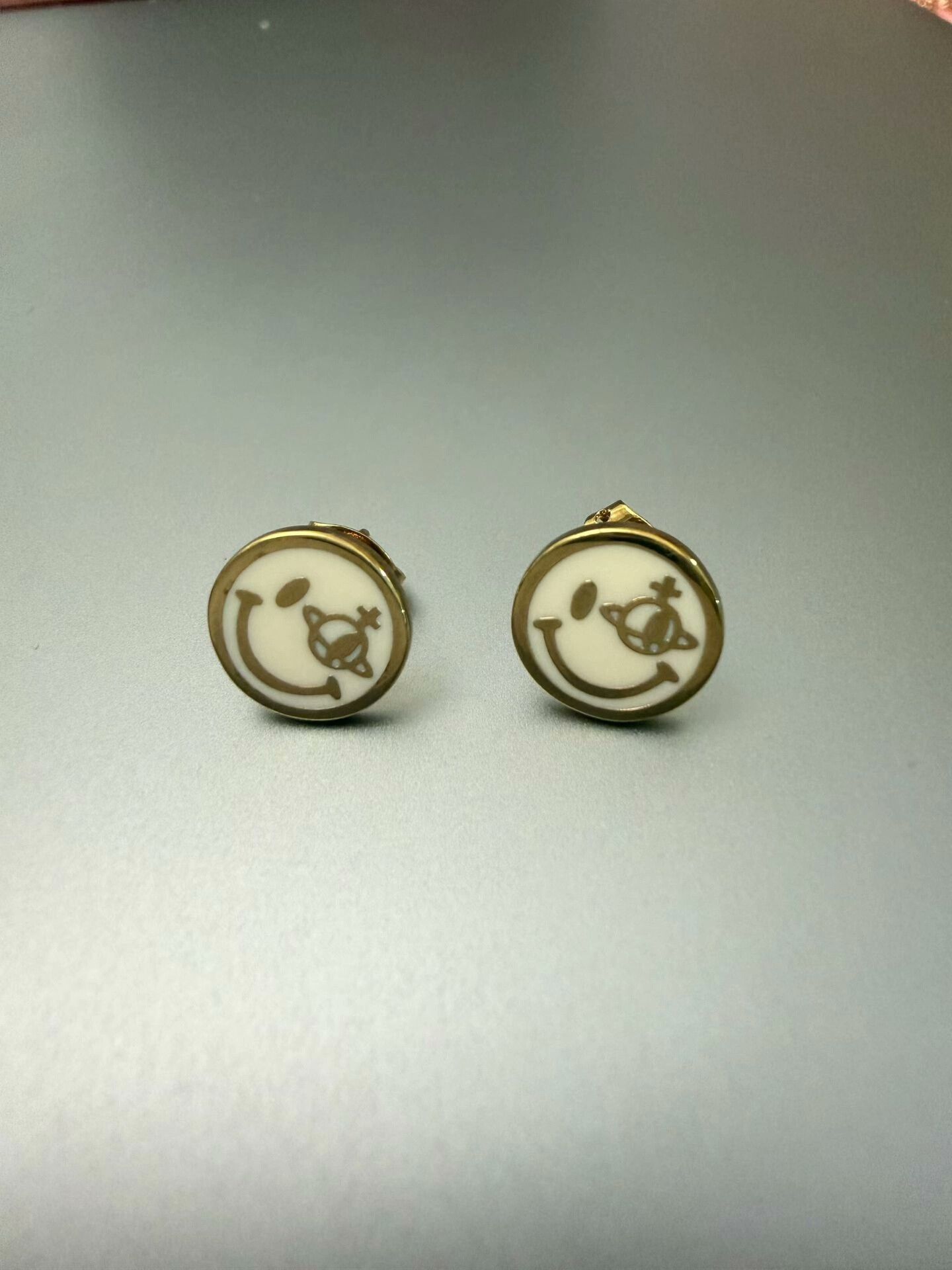 Vivienne Westwood Saturn Emoji Earrings