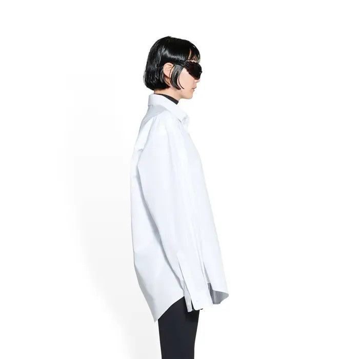 Balenciaga o1bcso1str0326 Hourglass Shirt in White Size L / US 10 / IT 46 - 3 Thumbnail