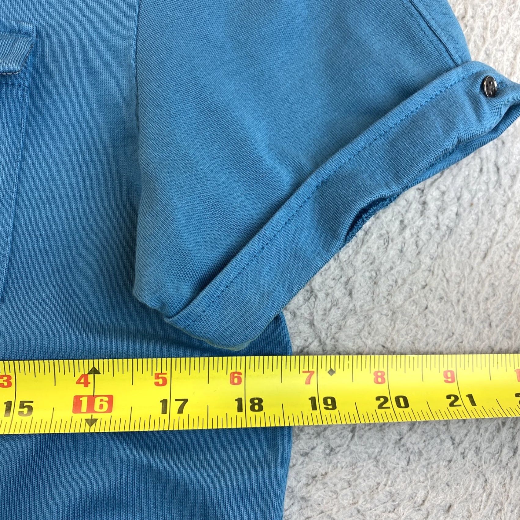 Calvin Klein Calvin Klein Polo Shirt Slim Fit Men’s Indigo 2 Front Pockets Buttoned Sleeves Shoulder Loop Accents 90-68 / 68-90? Size US S / EU 44-46 / 1 - 5 Thumbnail