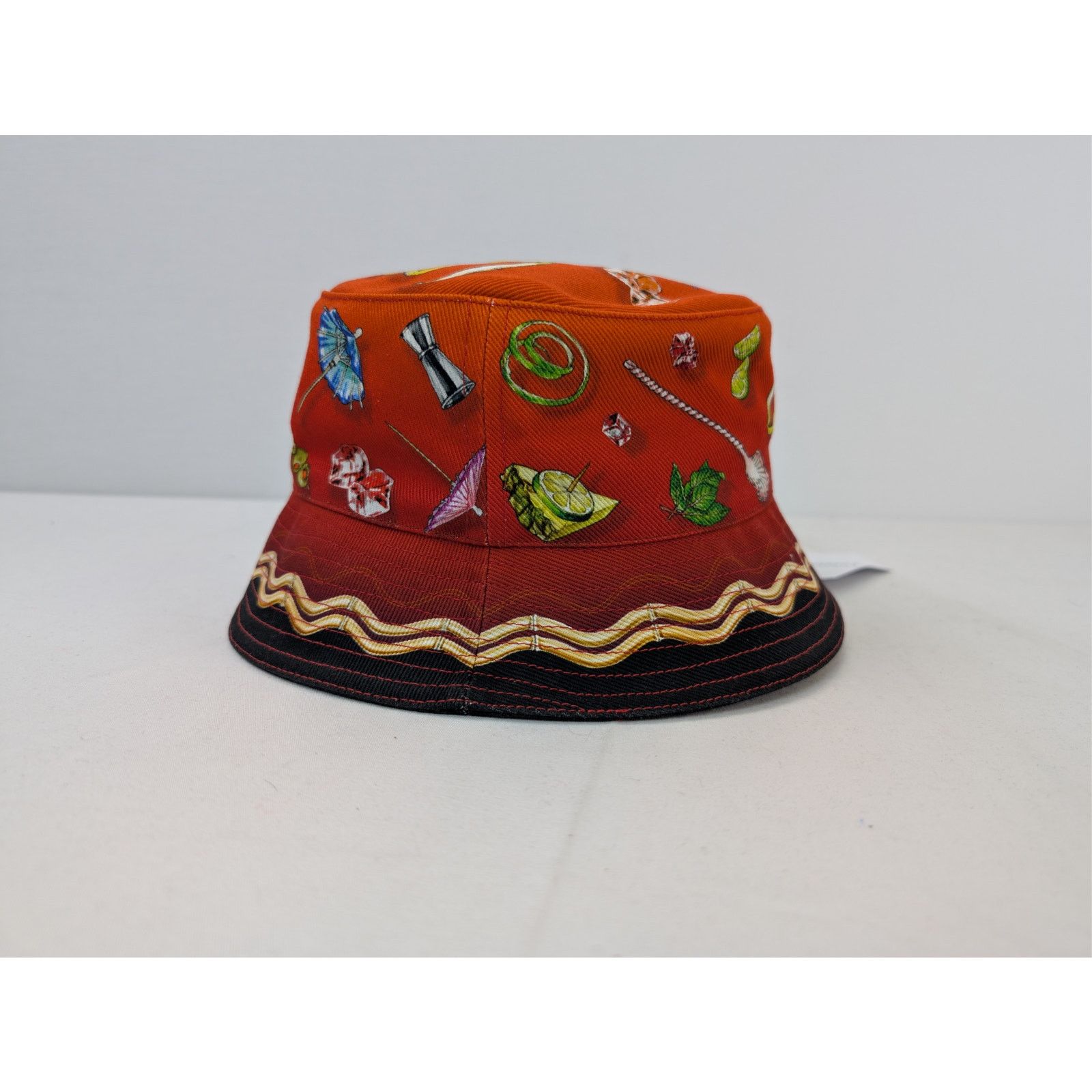 Casablanca o1rshd1 Size: S/M / Printed Denim Bucket Cap / Hat Size ONE SIZE - 2 Thumbnail
