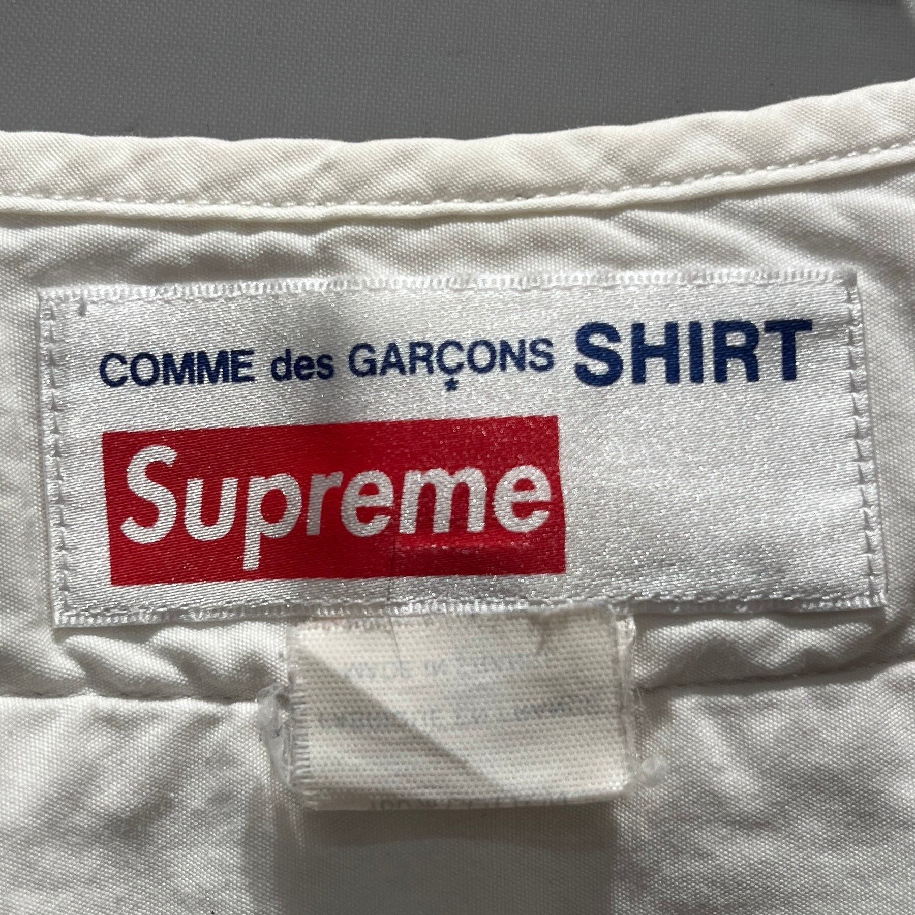 Comme des Garcons SHIRT × Supreme Collab Baseball Short Sleeve Shirt Size US S / EU 44-46 / 1 - 5 Thumbnail