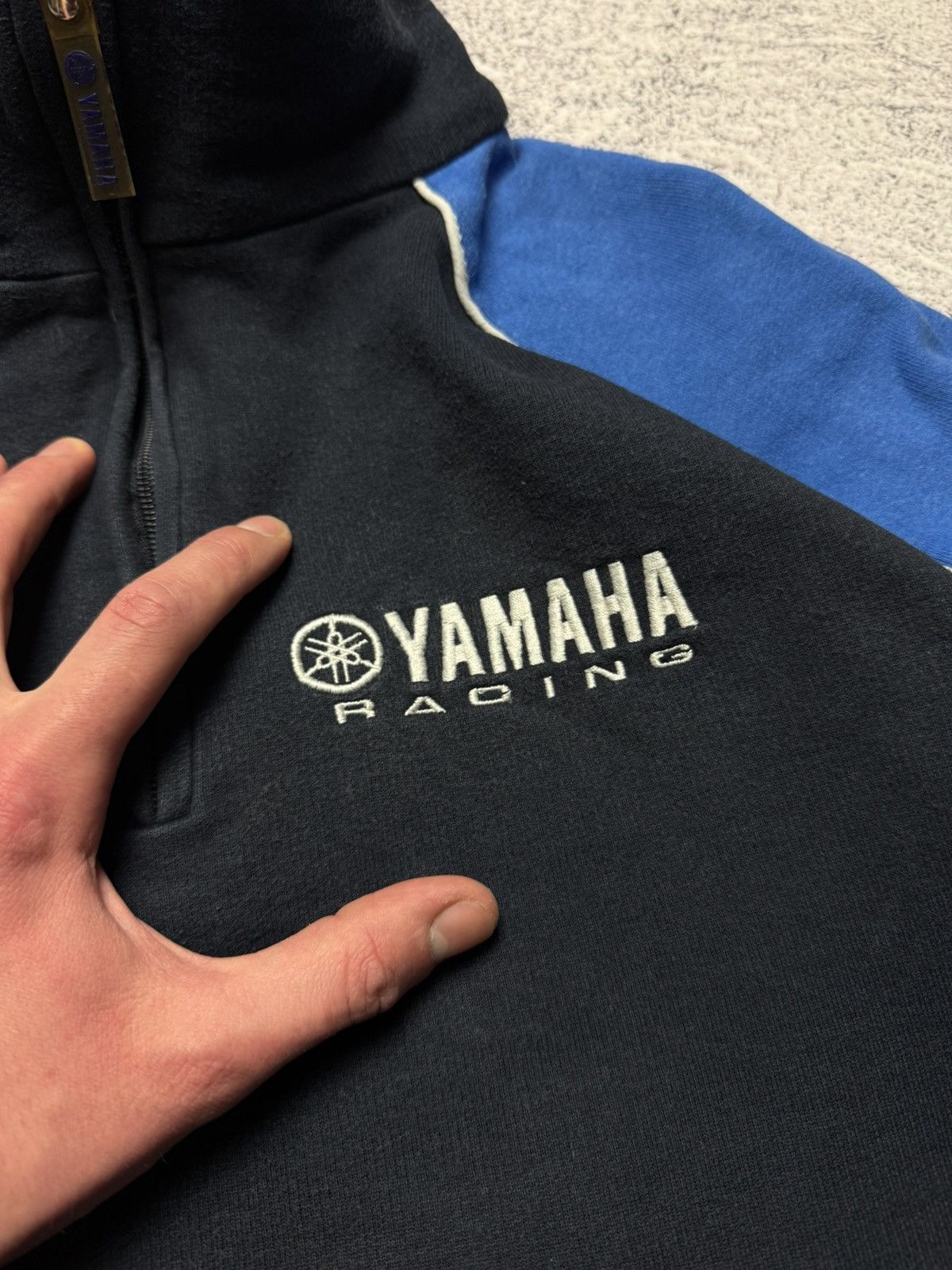 Yamaha Vintage Yamaha Half Zip Sweatshirt Moto Racing NASCAR Style Size US XL / EU 56 / 4 - 5 Thumbnail