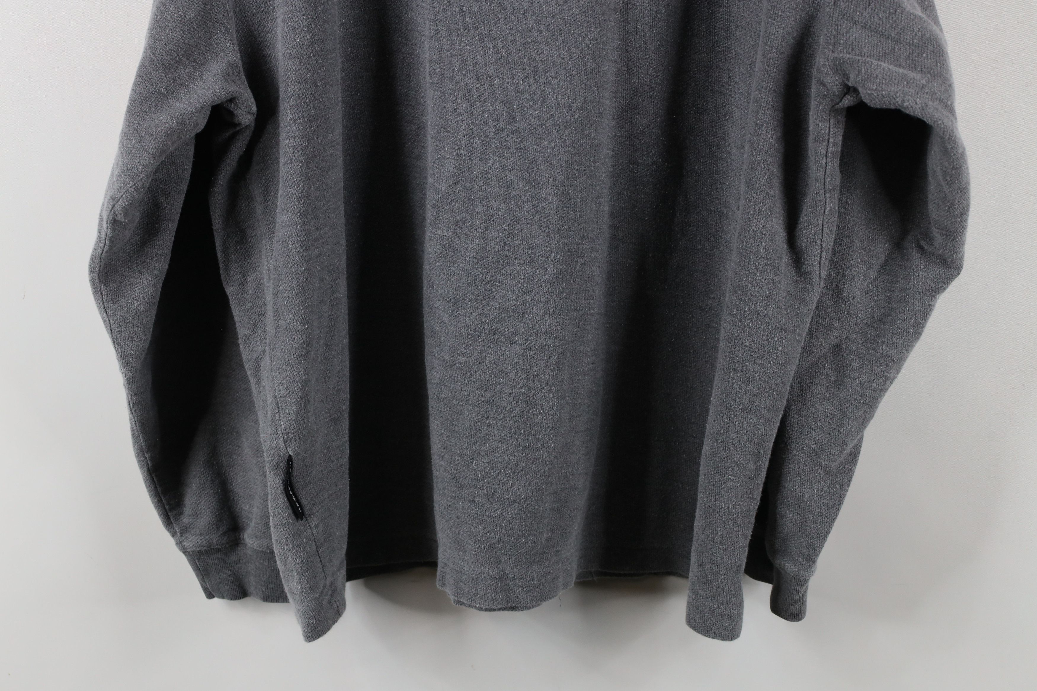 Vintage Vintage 90s Streetwear Thermal Knit Long Sleeve Polo Gray Size US L / EU 52-54 / 3 - 10 Thumbnail