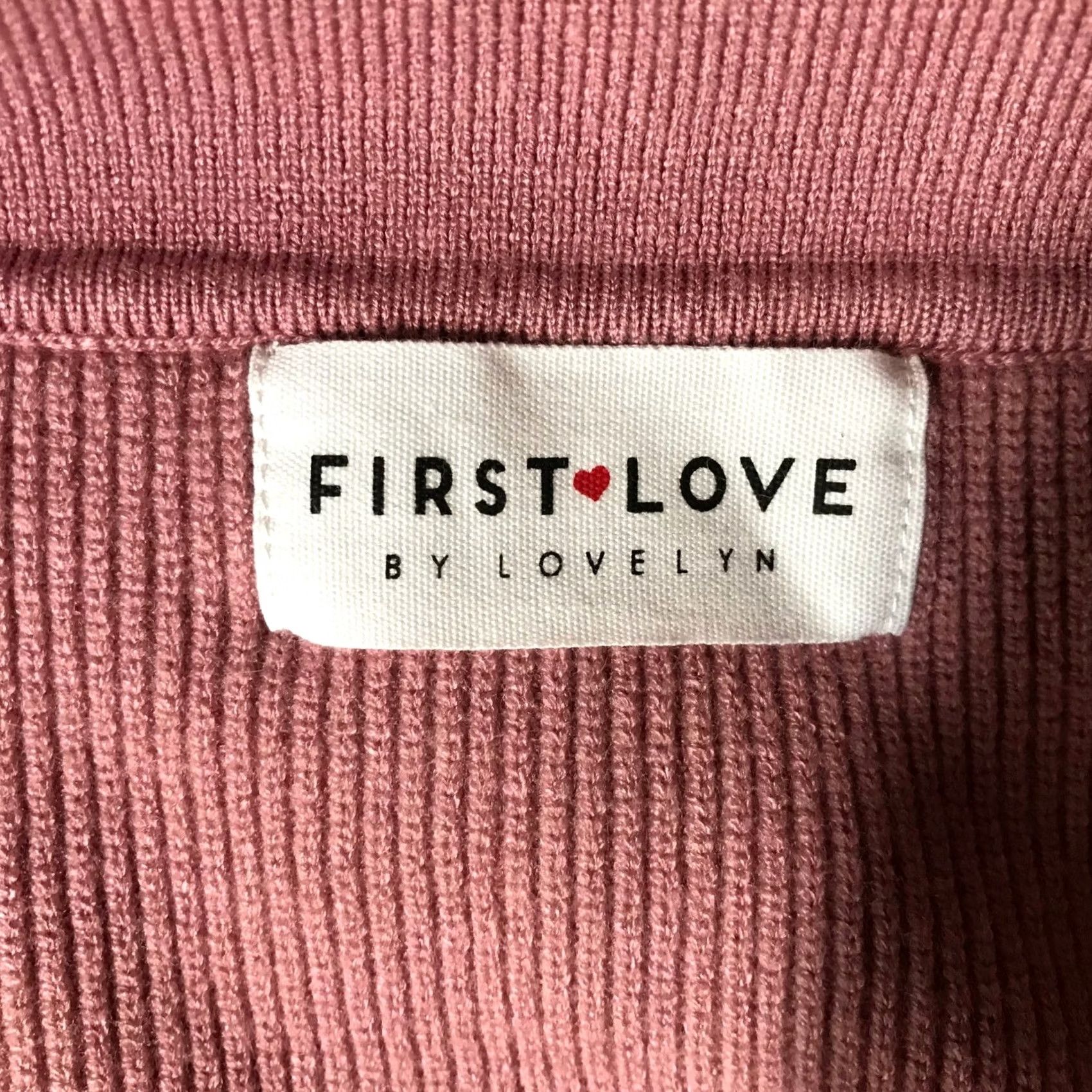 Vintage FIRST LOVE BY LOVELYN Dusty Rose Ribbed Collared Long Sleeve Sweater 3X Size XXL / US 16-18 / IT 52-54 - 7 Thumbnail