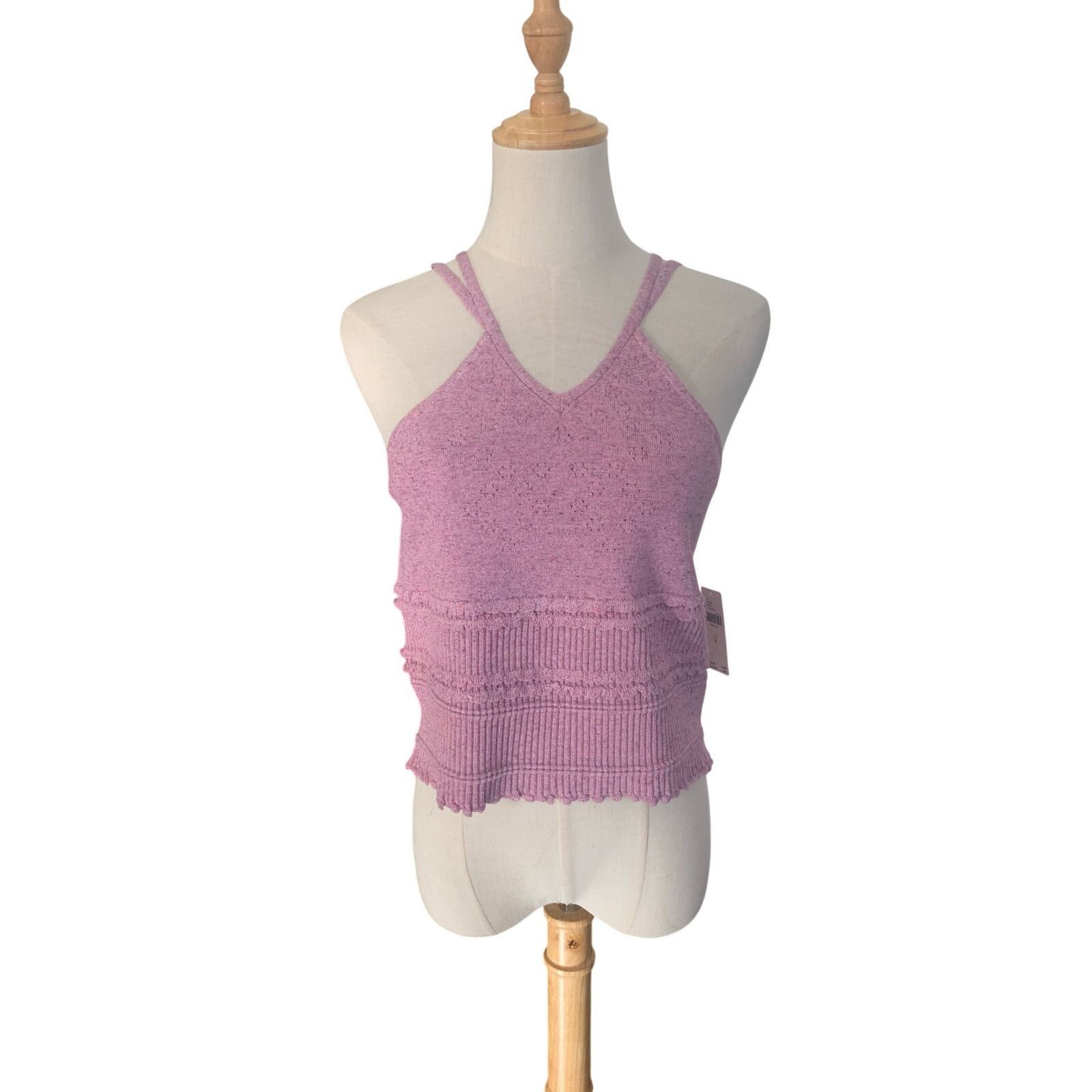 Anthropologie NWT Anthropologie Knit V-Neck Linen Blend Tank Top Size M / US 6-8 / IT 42-44 - 4 Thumbnail