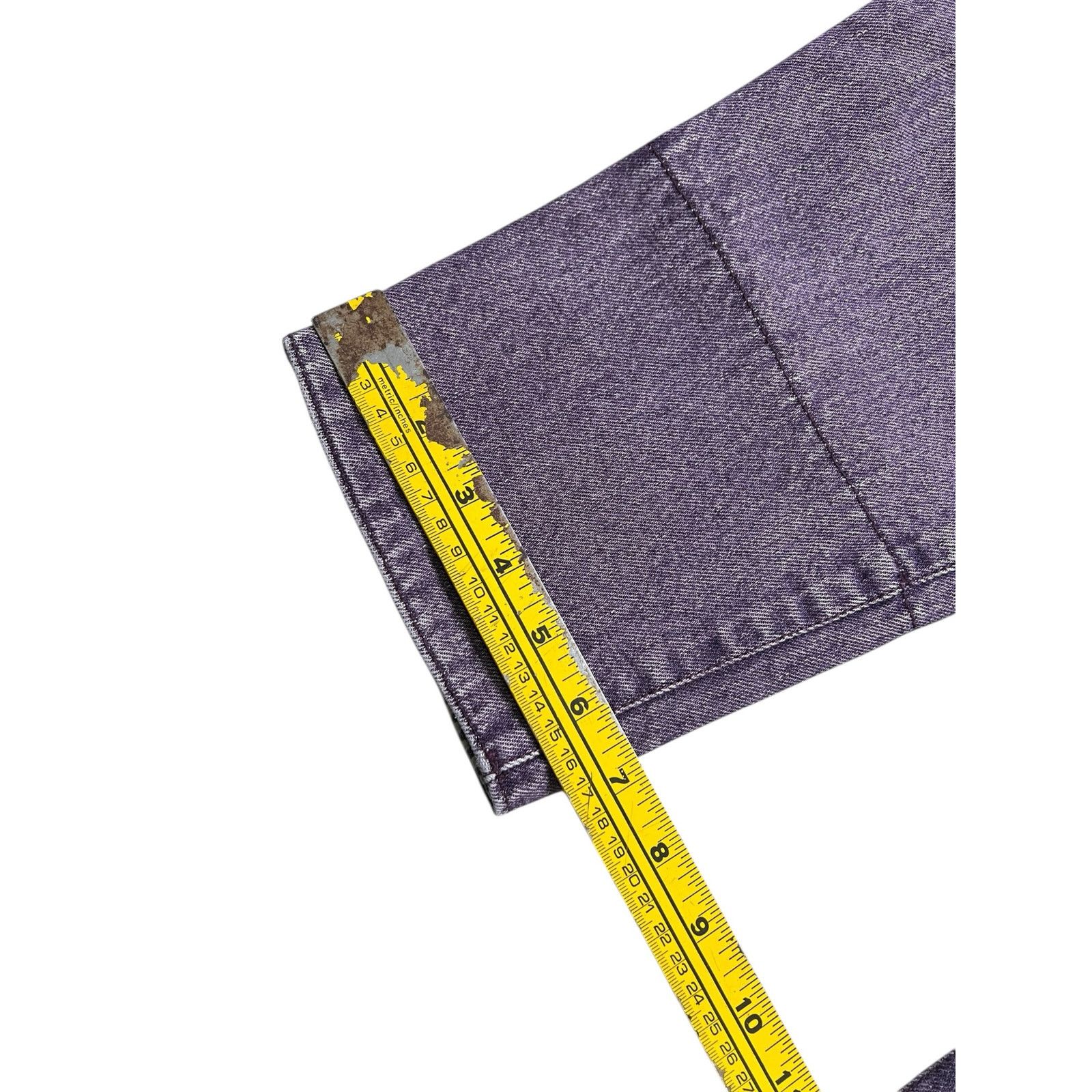 Vintage Vintage Retro Major Damage Women’s Purple Patchwork Jeans Size 30" / US 8 / IT 44 - 7 Thumbnail