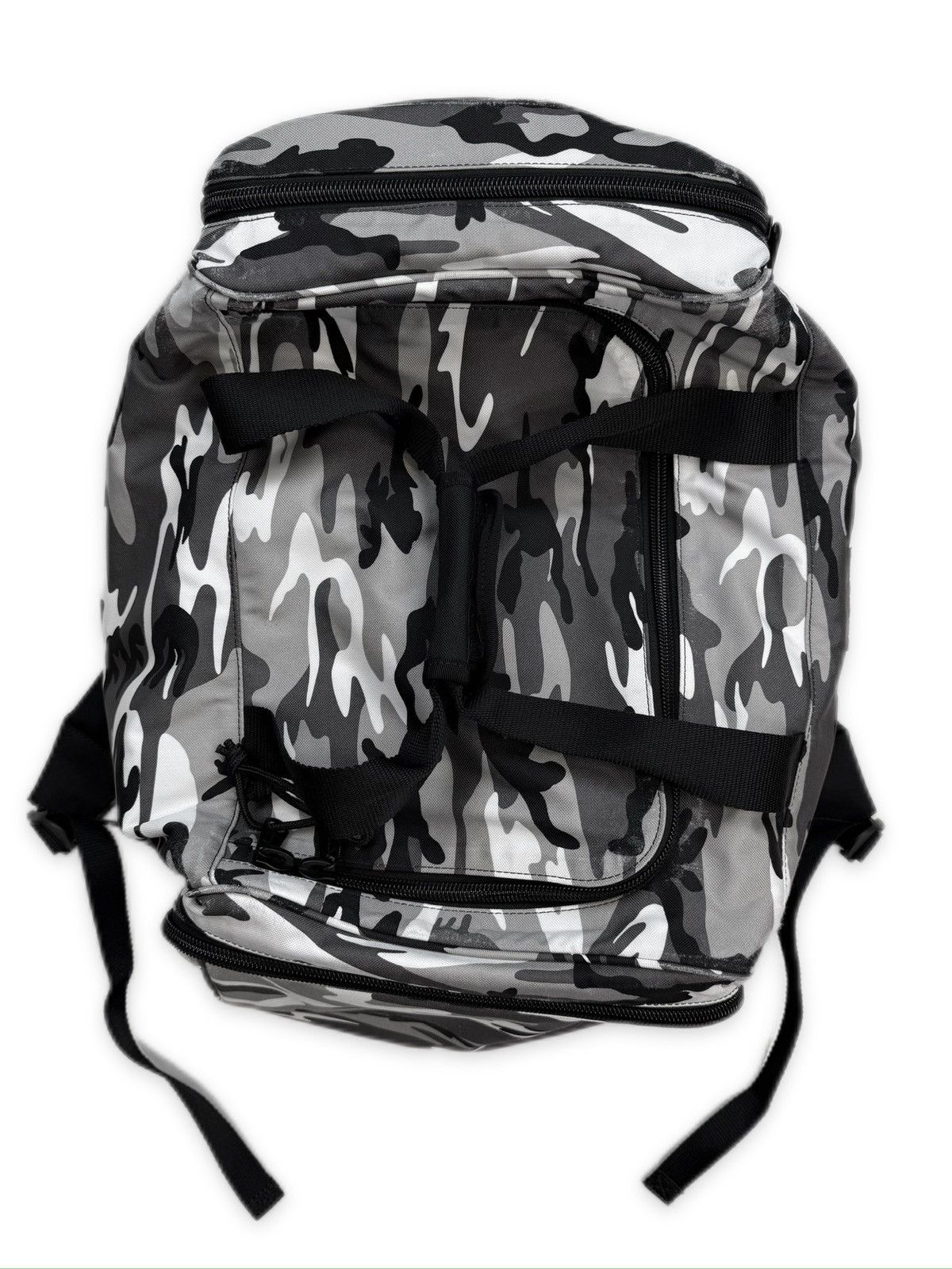 AW21 Balenciaga 'Snow Camo' Convertible Duffle Backpack