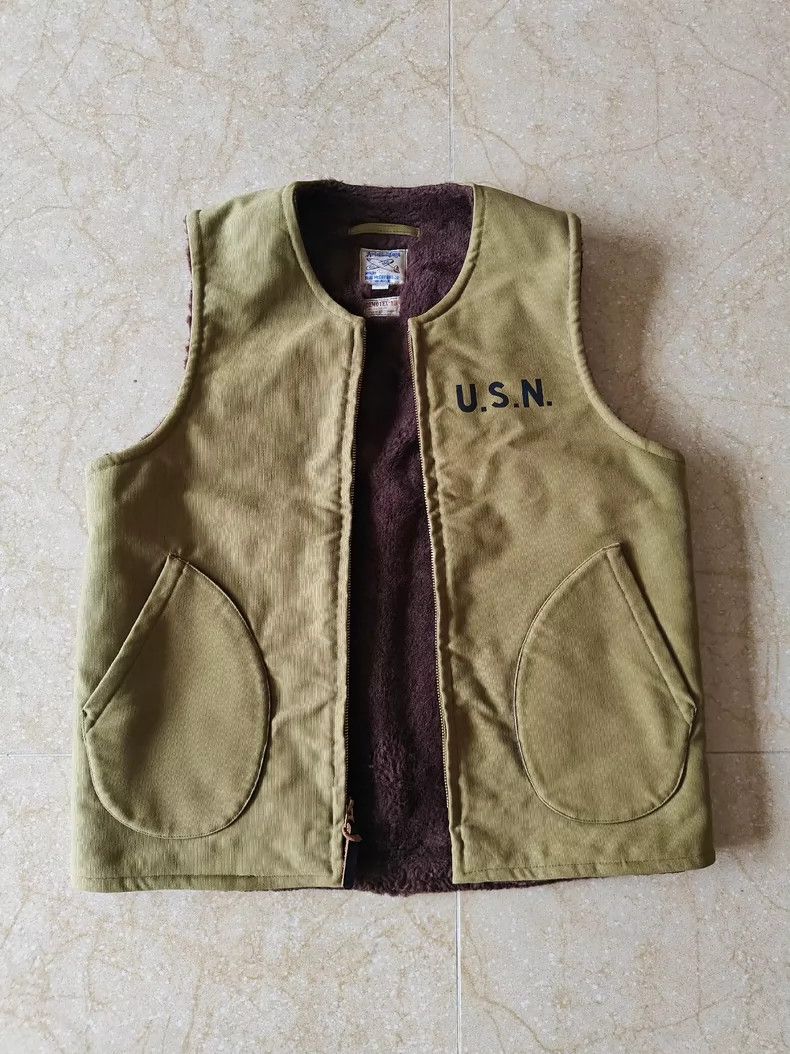 The Real McCoy's The Real McCoys Vintage Americana McCoys N1 Navy Deck Vest Size US M / EU 48-50 / 2 - 1 Thumbnail