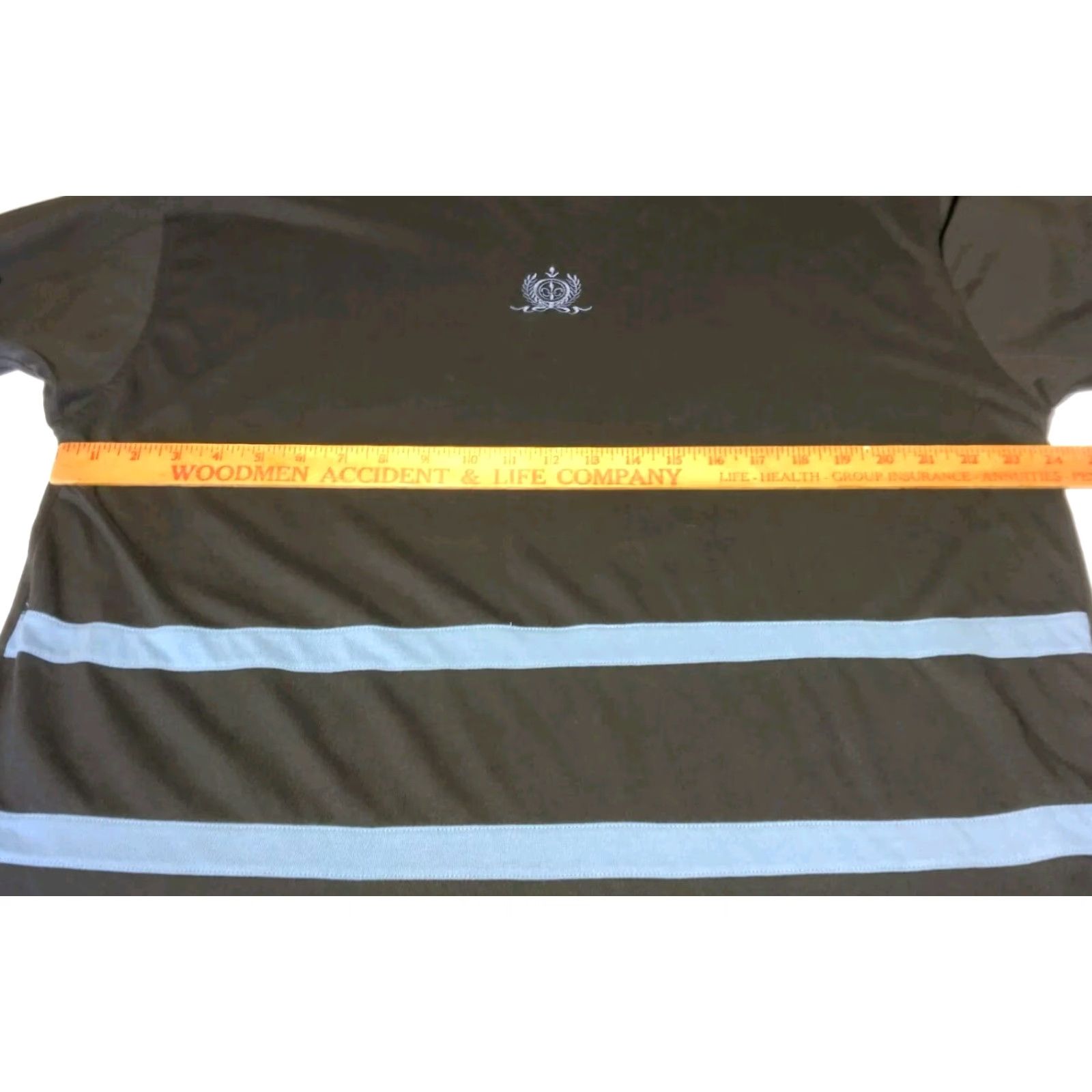 Vintage VINTAGE Just For Women T Shirt 1X Plus Size Retro Stripe Crest Crew Neck Short Sleeve Black Blue 1990s Women Size XL / US 12-14 / IT 48-50 - 7 Thumbnail