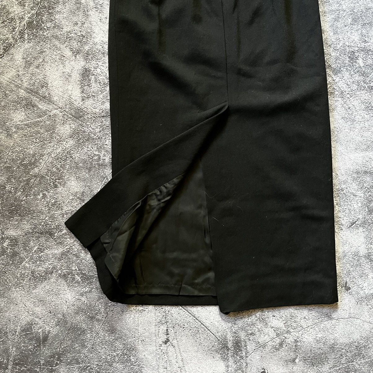 Jil Sander Jil Sander Womens Knee Length Pencil Skirt Black Wool Blend Size 24" / US 00 / IT 34 - 4 Thumbnail