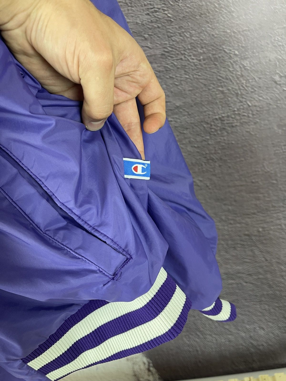 Champion Champion x Raiders Pirates made in USA purple bomber jacket Size US L / EU 52-54 / 3 - 10 Thumbnail