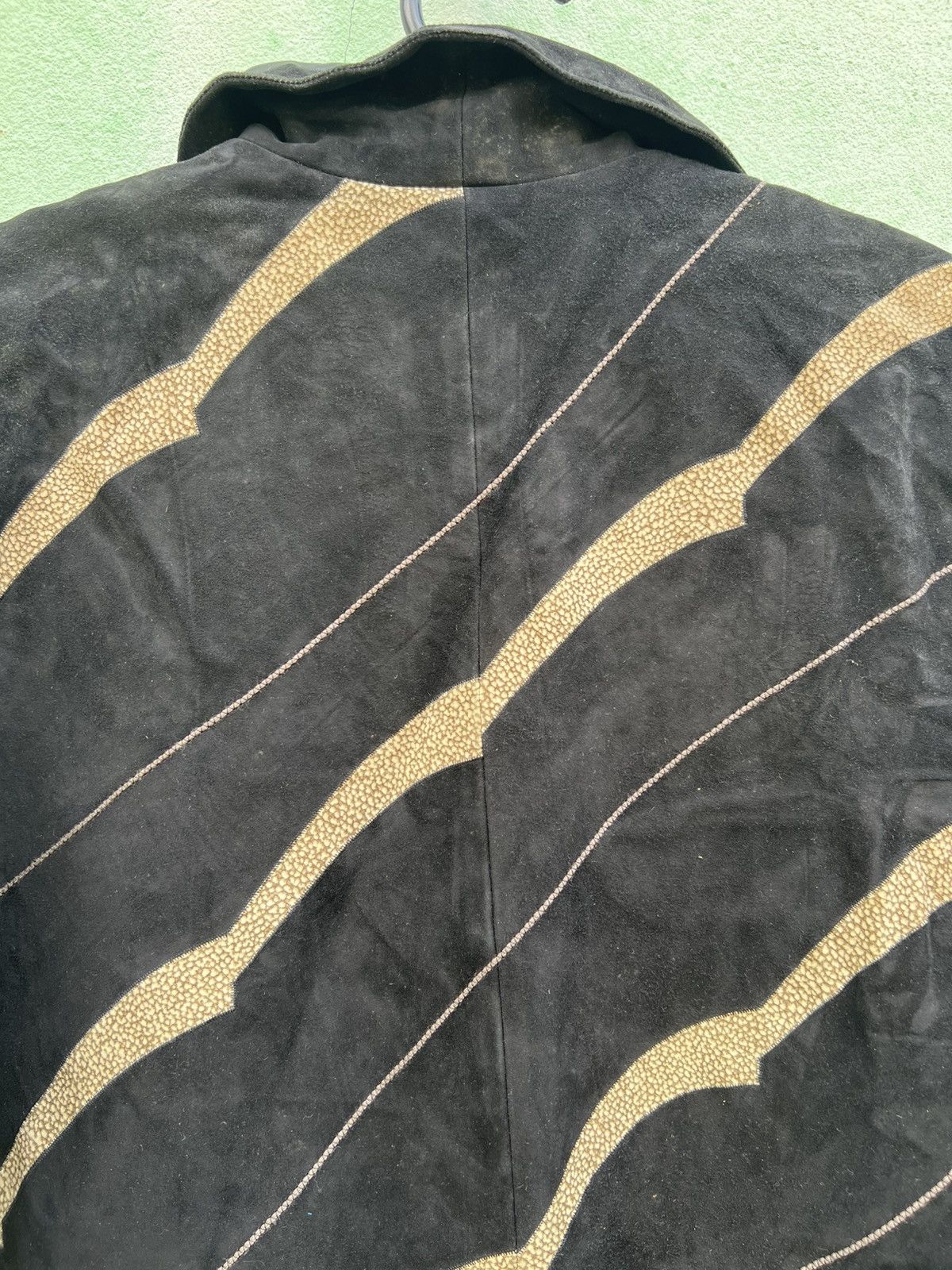 Leather Vintage Made in Japan Suede Leather Avant Garde Asymmetrical Size US L / EU 52-54 / 3 - 12 Thumbnail