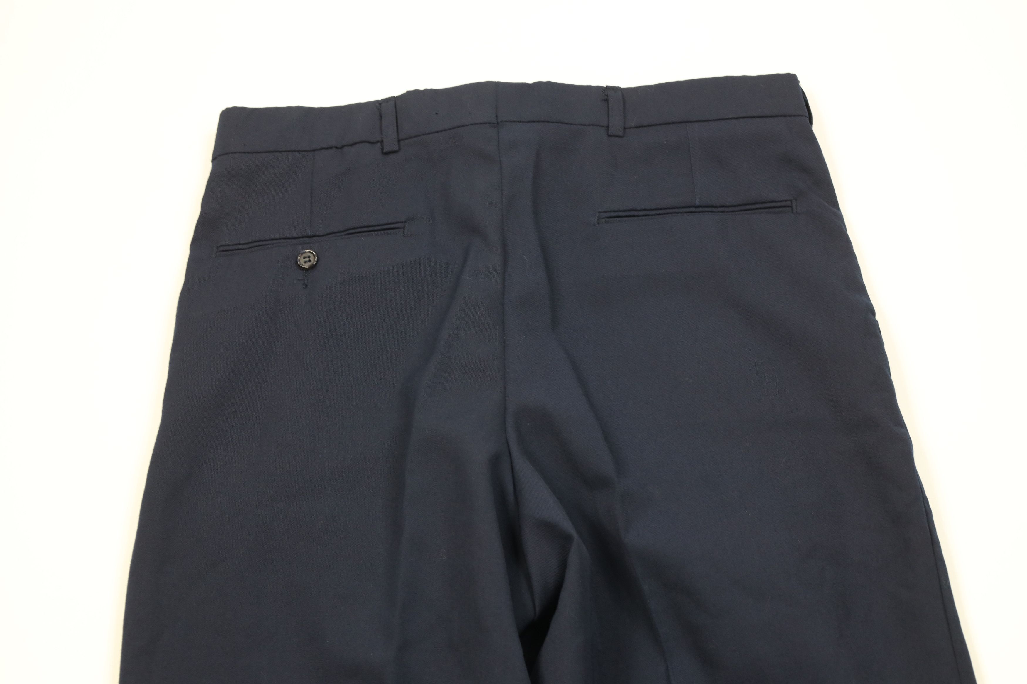 Vintage Vintage 90s Streetwear Knit Wide Leg Chino Pants Blue Size US 32 / EU 48 - 9 Thumbnail