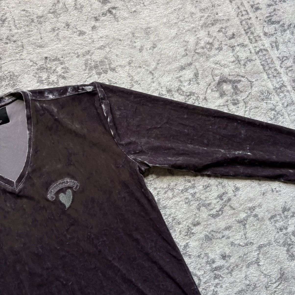 Roen Roen x Semantic Design Velour Heart Long Sleeve T-Shirt Size US M / EU 48-50 / 2 - 5 Thumbnail