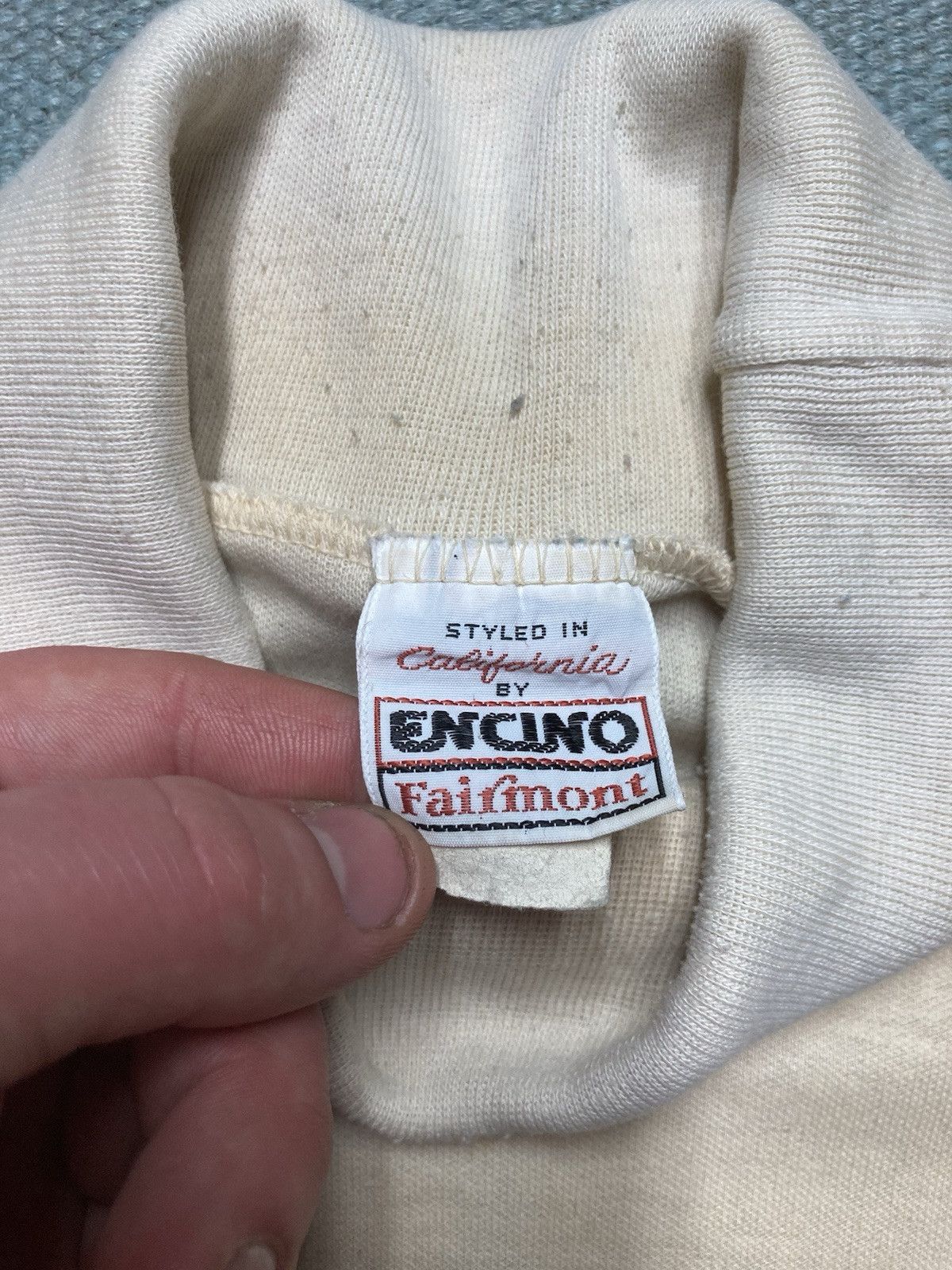 Vintage Vtg 60s 70s turtleneck shirt blank white soft comfy adult XL Size US XL / EU 56 / 4 - 6 Thumbnail