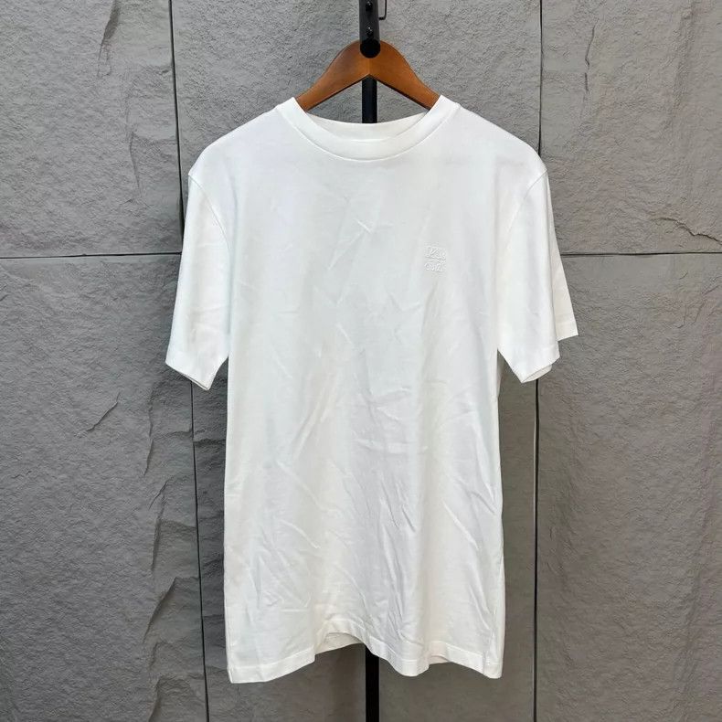 Loewe LOEWE White embroidered logo short sleeves Size S / US 4 / IT 40 - 1 Thumbnail