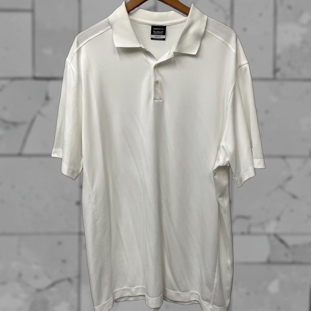 Nike VINTAGE? No, it's Nike Golf Dri-Fit Polo Shirt Mens 2XL White Nike Golf Polo Mens 2XL White Size US XXL / EU 58 / 5 - 1 Thumbnail