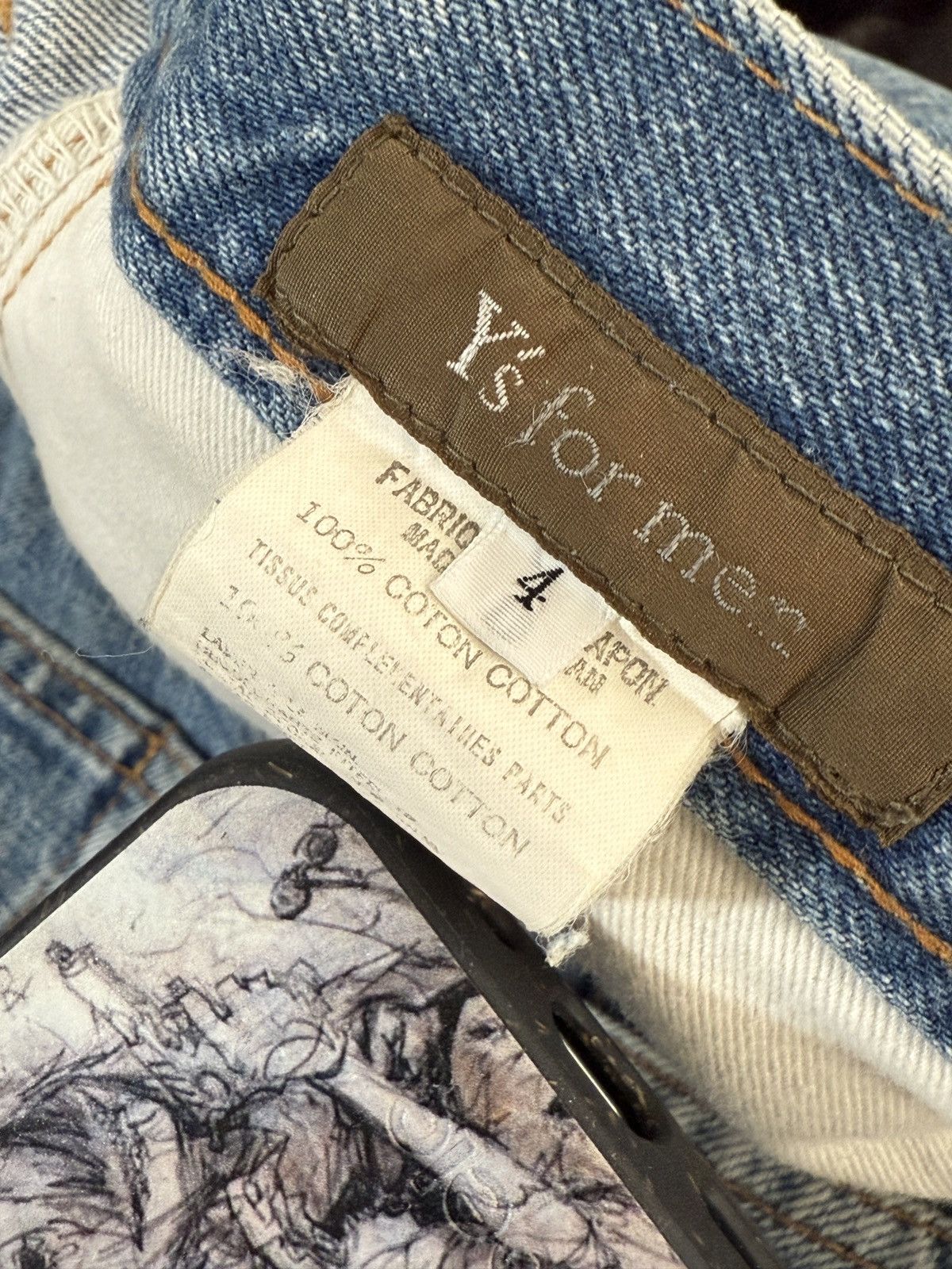 Y's for Men × Yohji Yamamoto Yohji Yamamoto Spotted Horse Denim Size US 35 - 3 Thumbnail