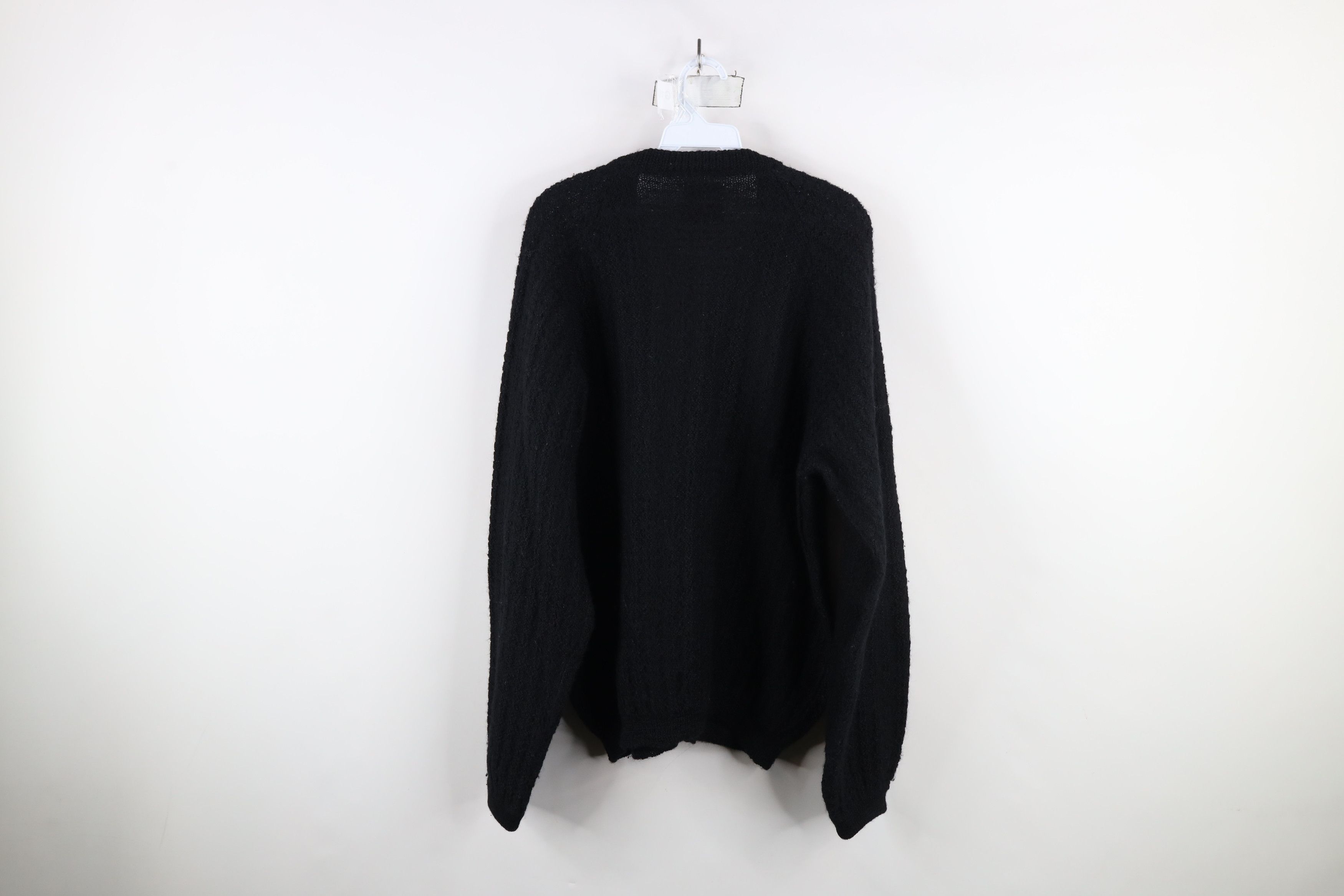Vintage Vintage 50s 60s Rockabilly Knit Cardigan Sweater USA Black Size US L / EU 52-54 / 3 - 7 Thumbnail