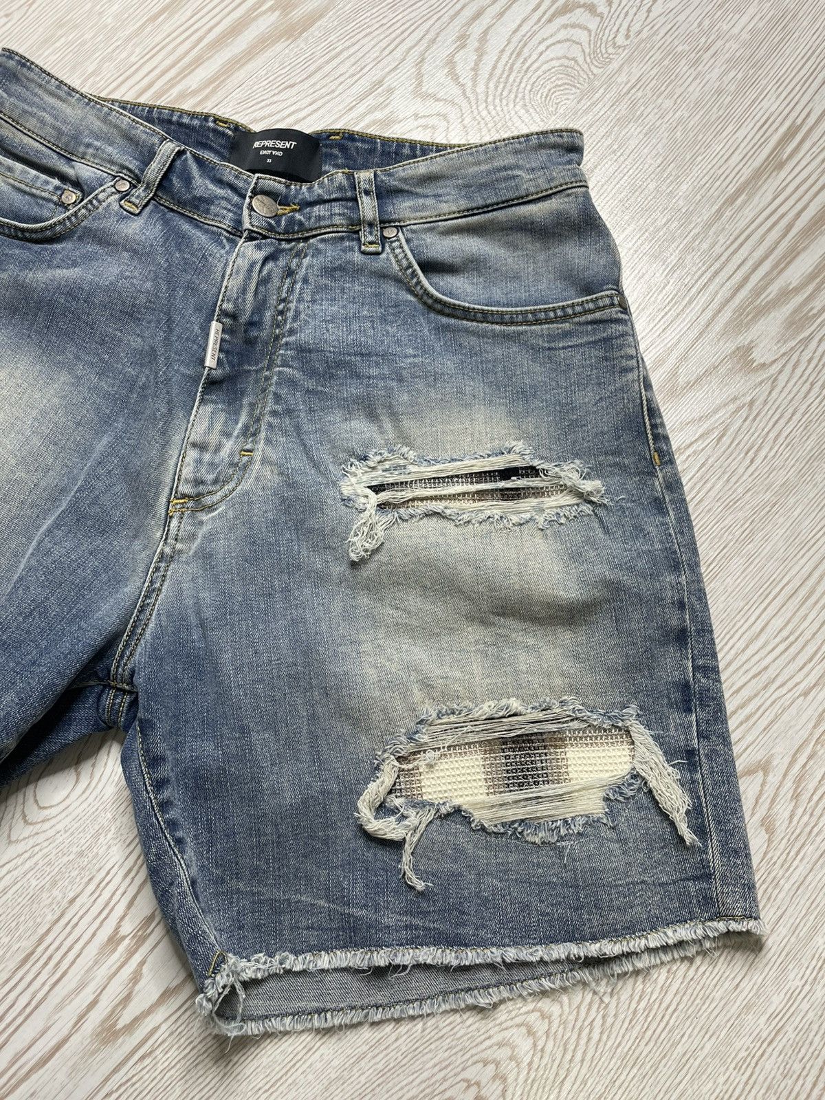 Represent Clo. Represent Underwear Denim Shorts Size US 33 - 3 Thumbnail