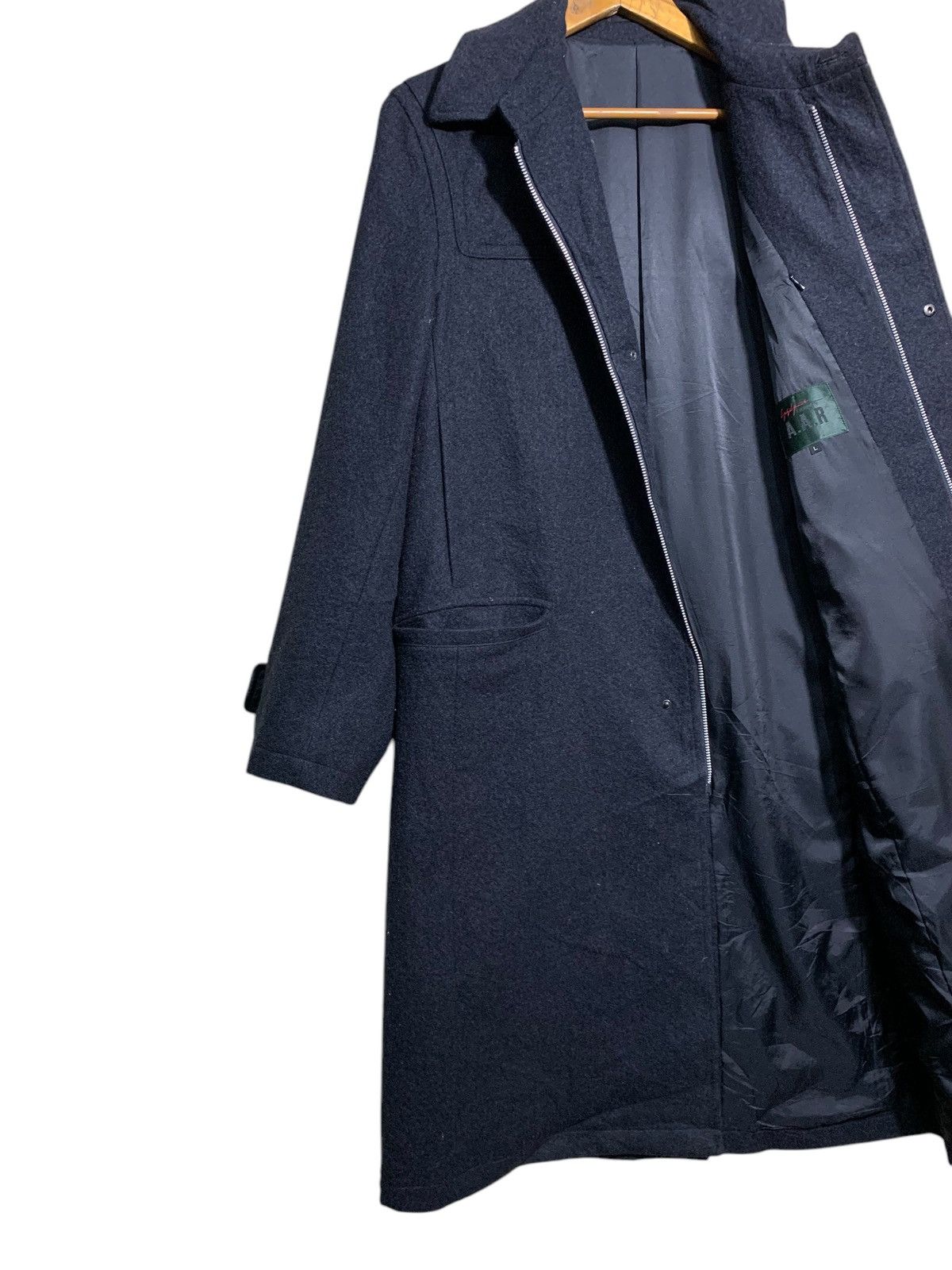 Yohji Yamamoto 🔥YOHJI YAMAMOTO A.A.R WOOL OVERCOATS JACKETS Size US L / EU 52-54 / 3 - 2 Thumbnail