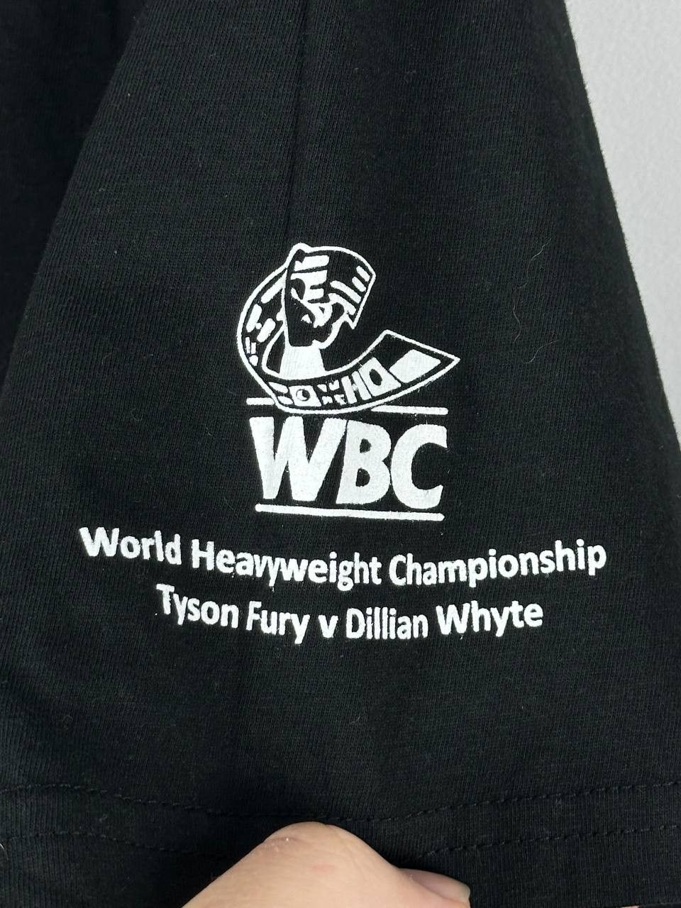 Vintage Tyson Fury Dillian Whyte Boxing UK Promo T Shirt Size US XL / EU 56 / 4 - 6 Thumbnail