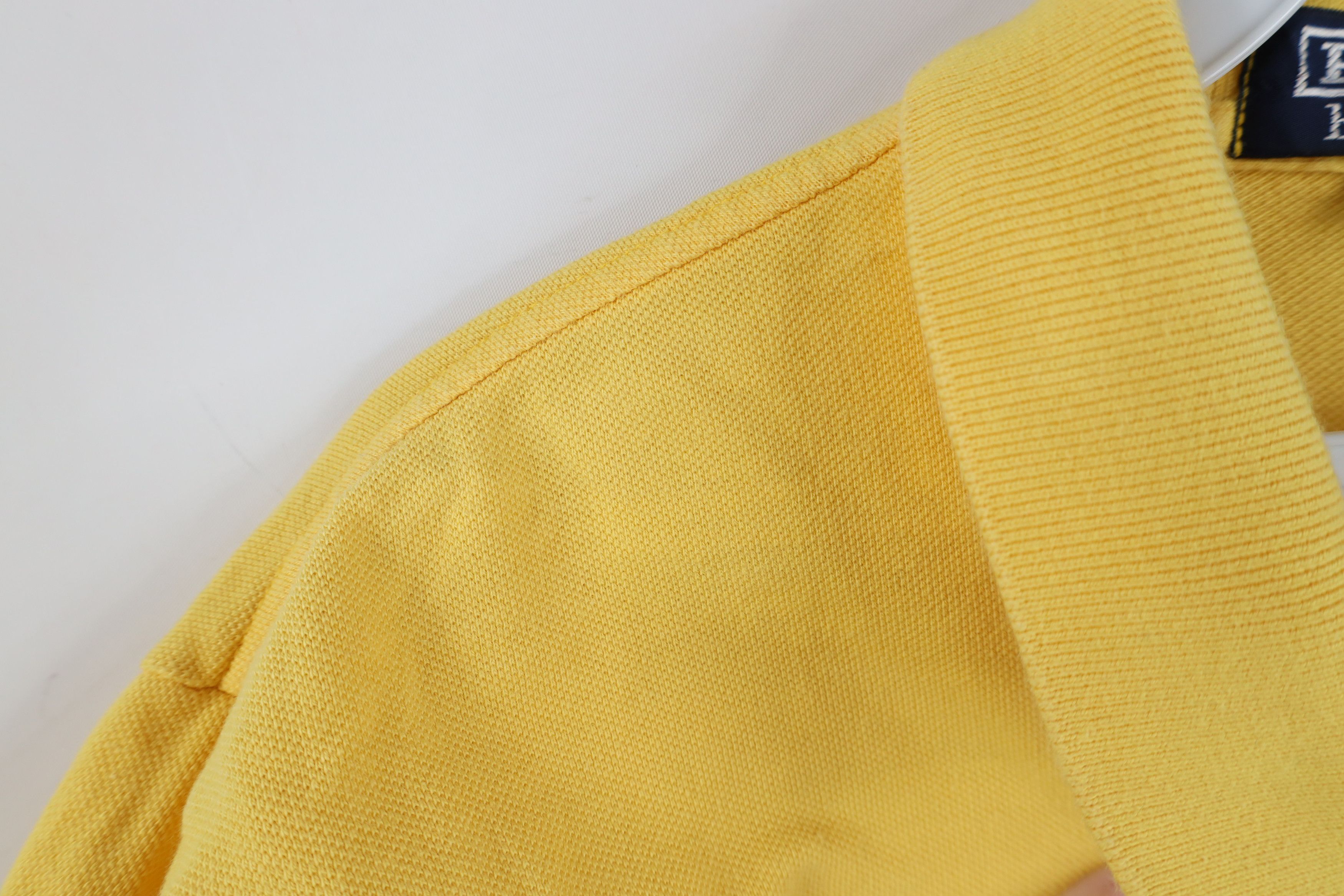 Ralph Lauren Vintage 90s Ralph Lauren Pique Cotton Golf Polo Shirt Yellow Size US M / EU 48-50 / 2 - 8 Thumbnail