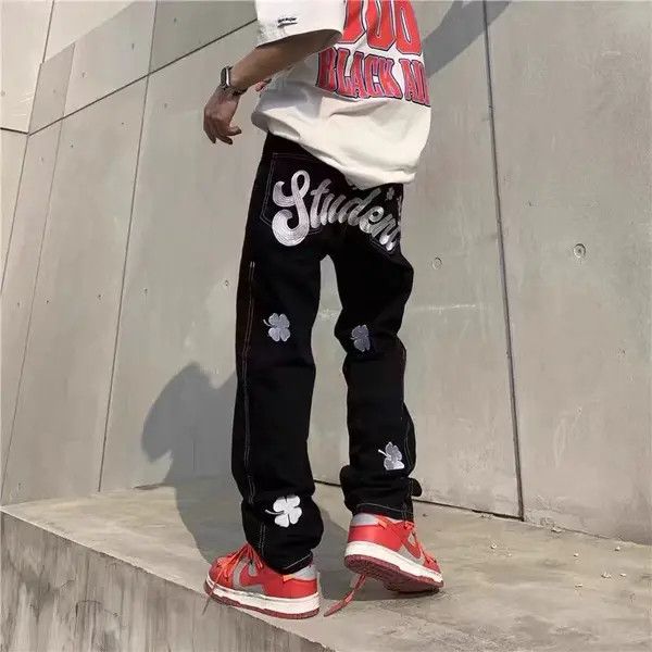 Japanese Brand VIBE vintage embroidered hip hop baggy jeans Size US 30 / EU 46 - 4 Thumbnail