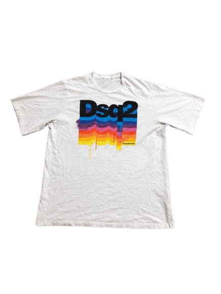 Dsquared2 Vintage Dsquared2 Y2K Logo 100% Cotton Short Sleeve T-Shirt Size US M / EU 48-50 / 2 - 1 Thumbnail