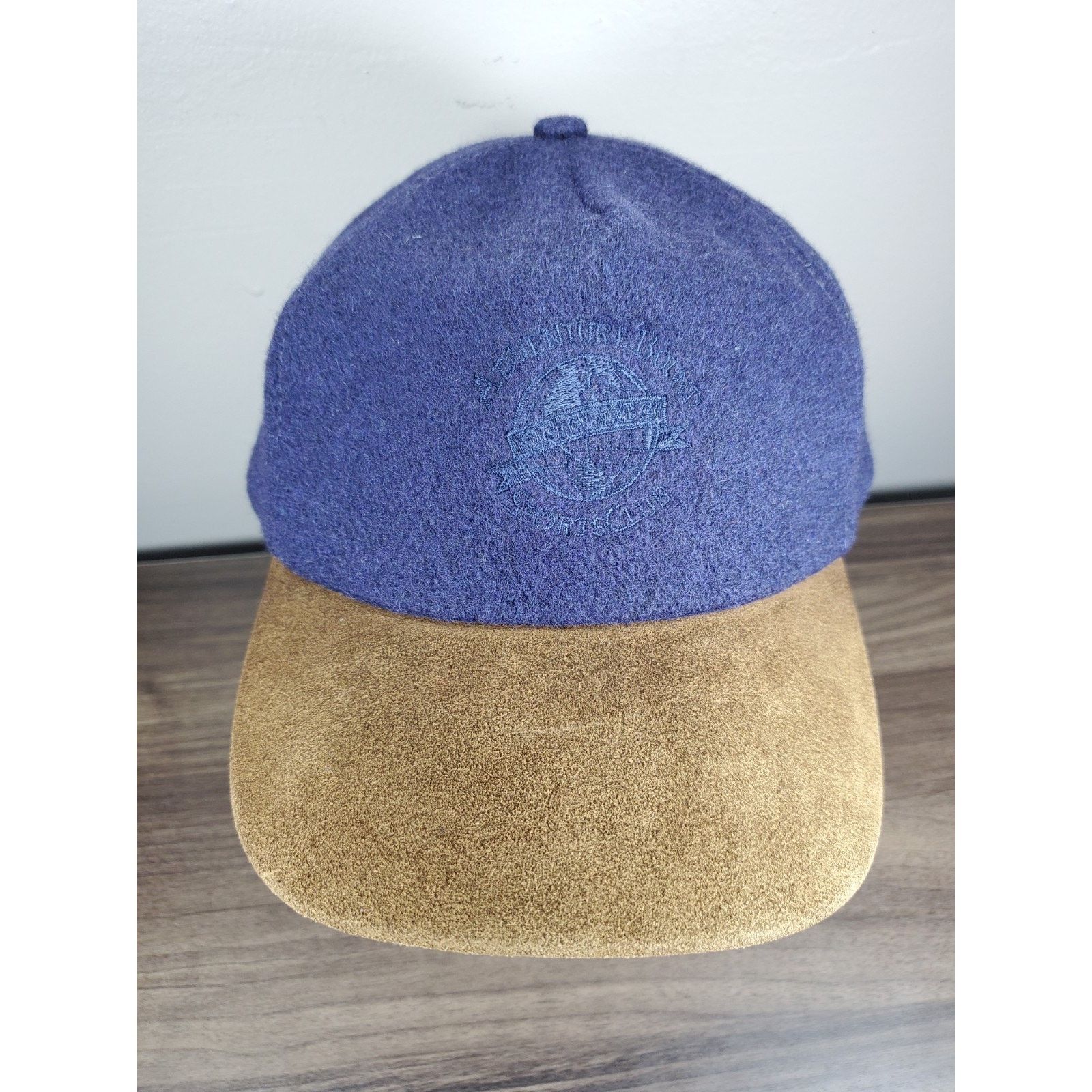 Adventure Bound × Vintage Vintage Leather & Wool Adventure Bound Hat Strapback Cap USA Size ONE SIZE - 3 Thumbnail