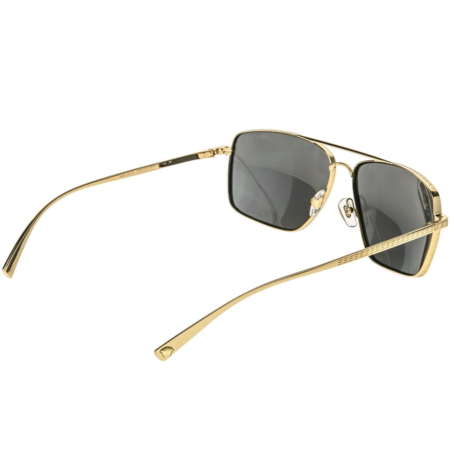 Versace VERSACE VE2216 GRECA Medusa 2216 Gold Aviator Sunglasses Size ONE SIZE - 6 Thumbnail