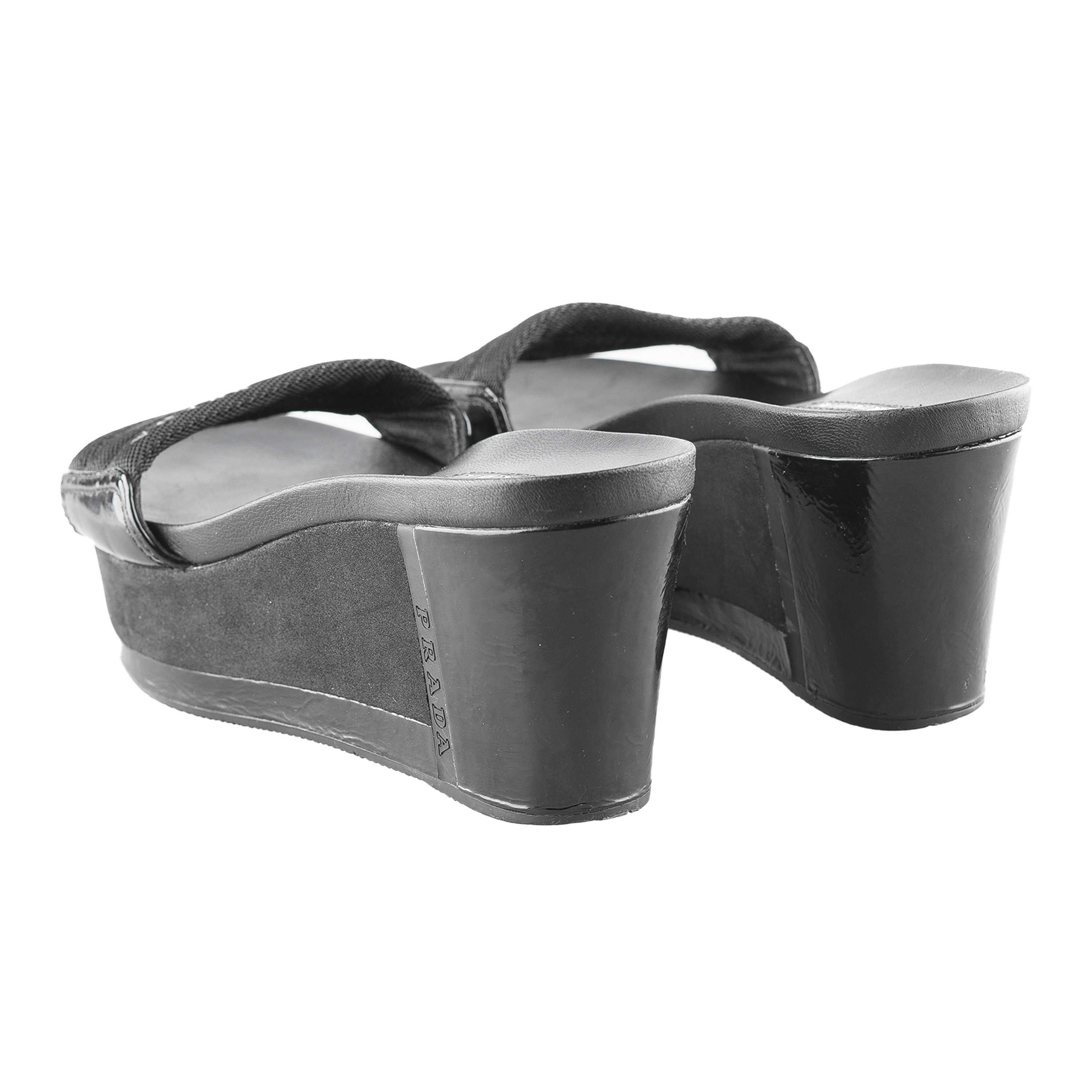Prada Prada Sport Black Vintage Sandal Wedges (36,5 IT/37,5 EU) Size US 6.5 / IT 36.5 - 5 Thumbnail