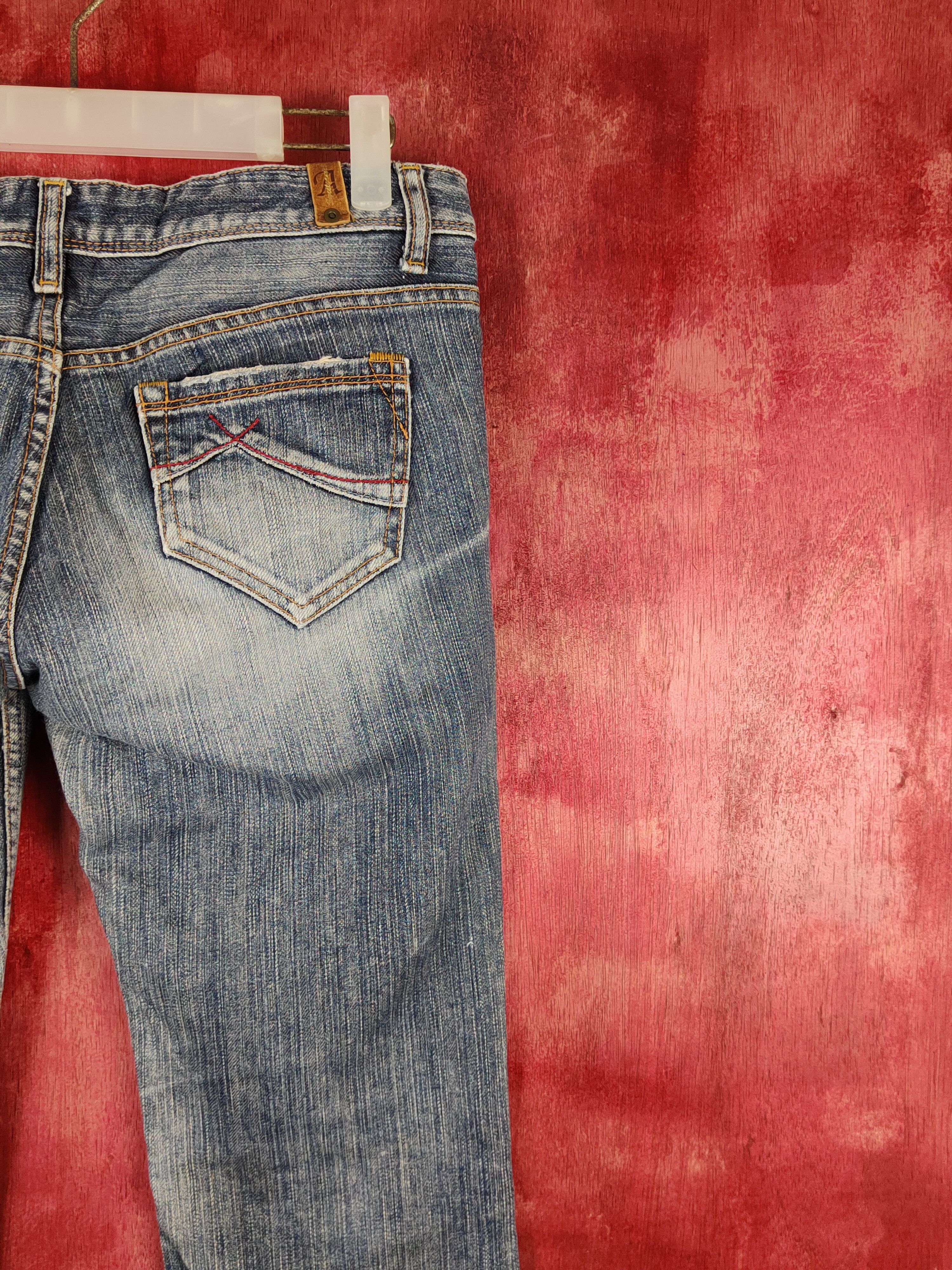 Japanese Brand Sweet Camel Blue Distressed Ripped Jeans #S2208 Size 31" - 11 Thumbnail