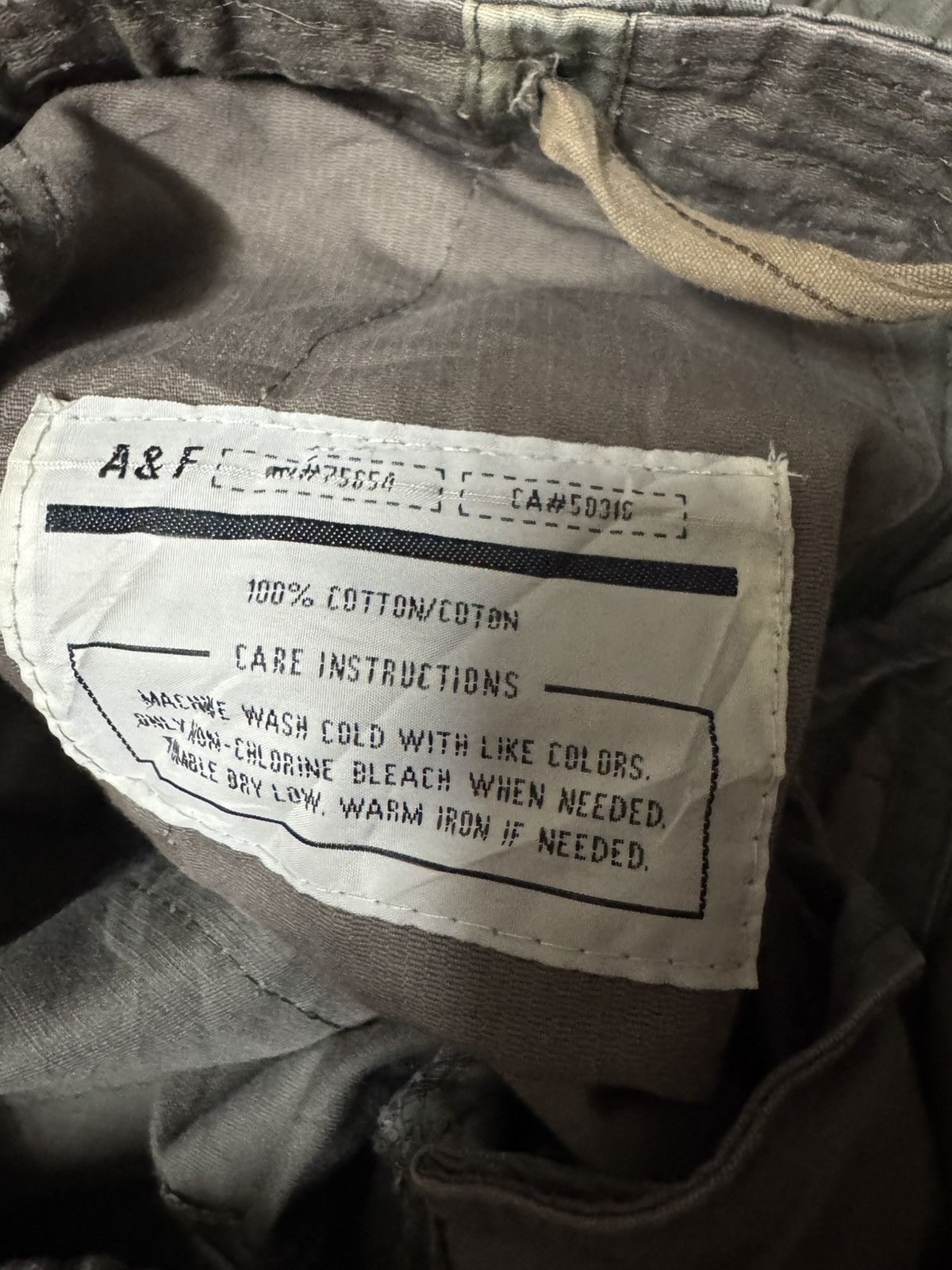 Abercrombie & Fitch Y2K ABERCROMBIE UTILITY MILITARY REG.US.TM CARGO PANTS Size US 34 / EU 50 - 11 Thumbnail