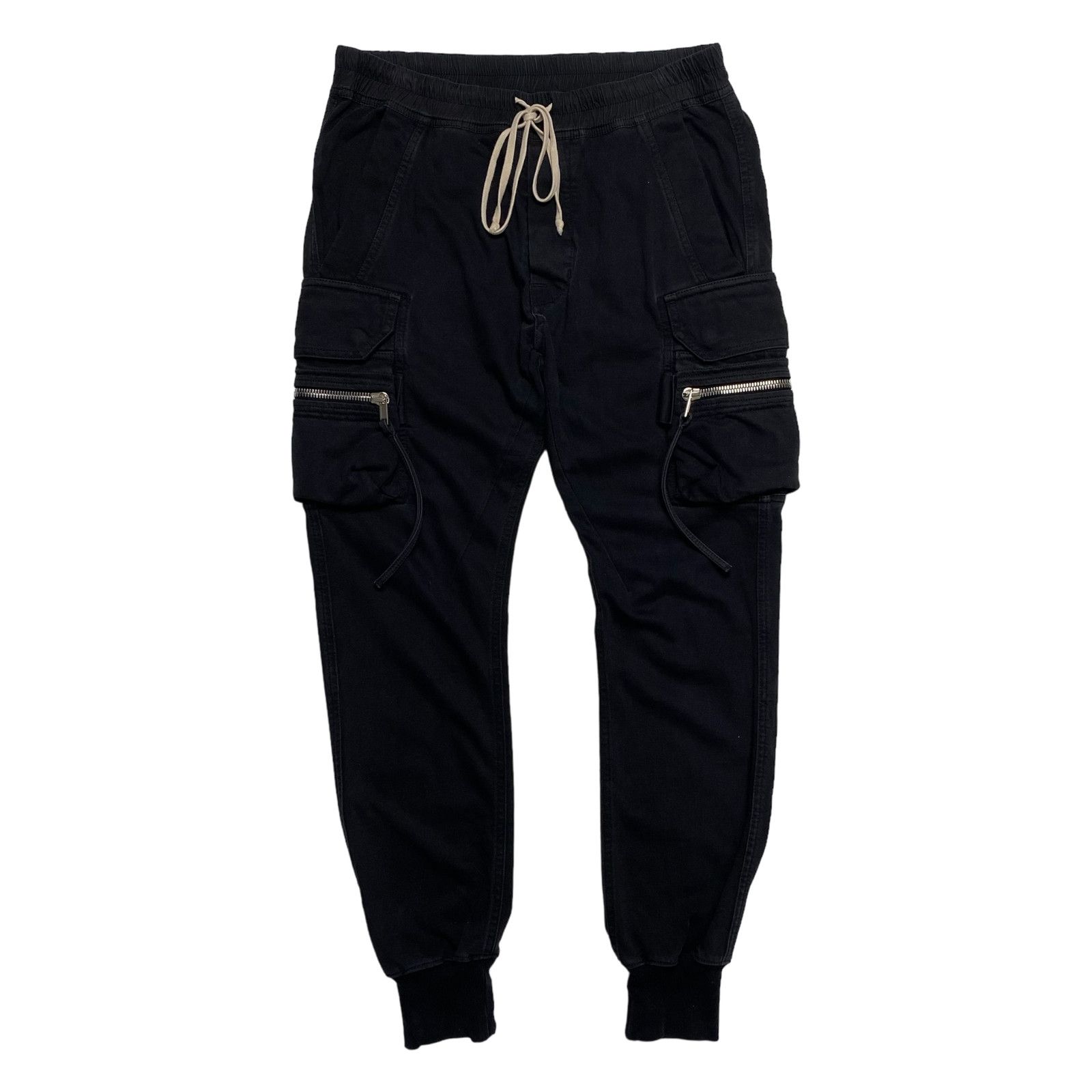 Rick Owens Rick Owens Black Zip Darkshdw Joggers Size US 32 / EU 48 - 1 Thumbnail