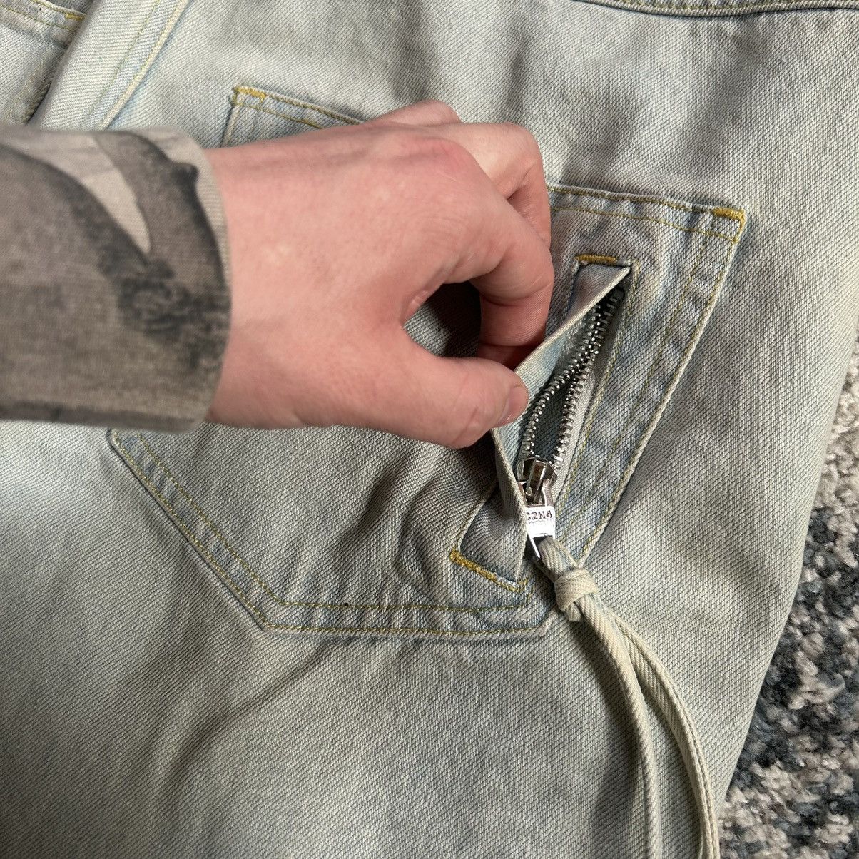 C2H4 Spring Summer 17 Sour Bullet Patchwork Paneled Bleach Denim Size US 33 - 15 Thumbnail