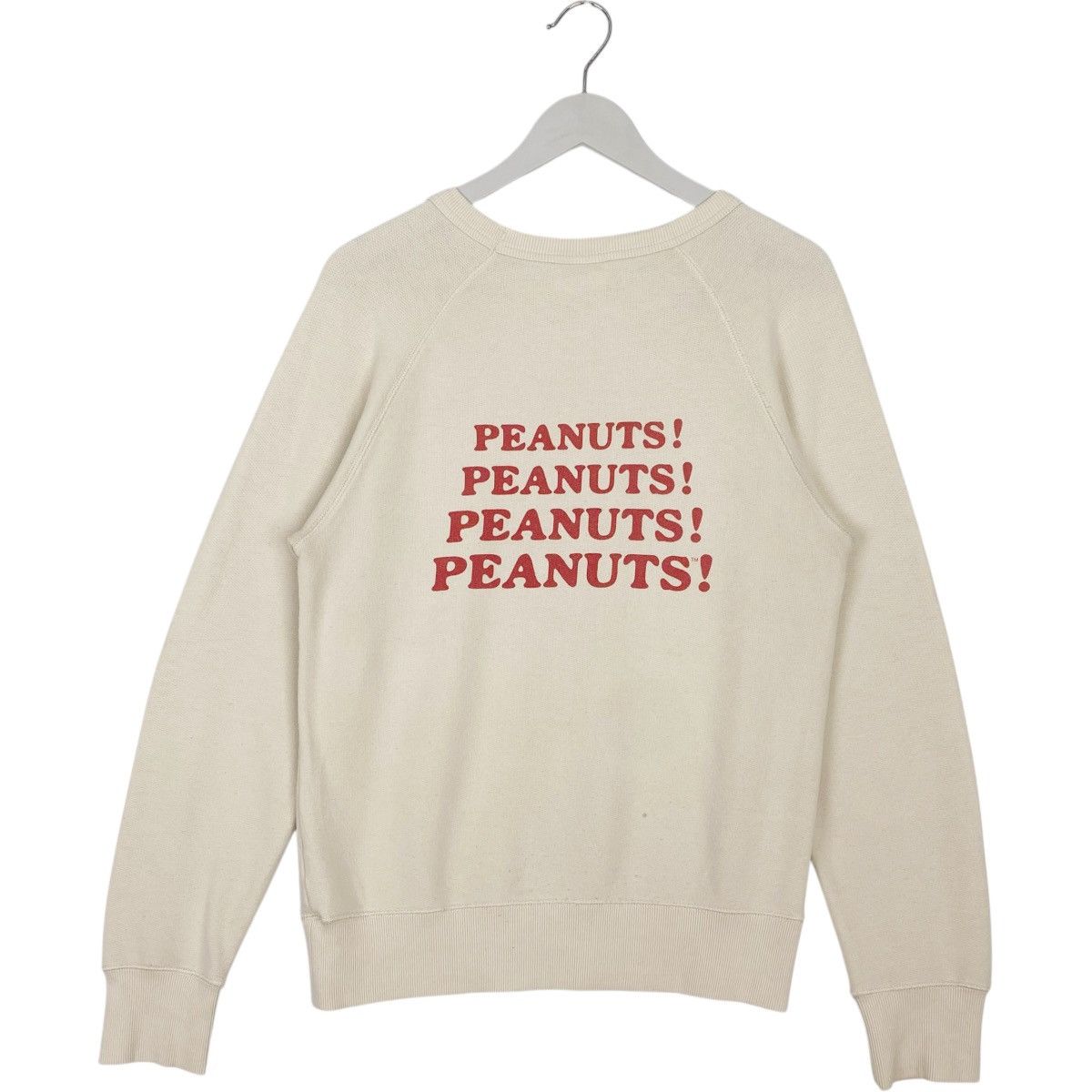 Other Vintage Peanuts Snoopy Printed Crewneck Sweatshirt Beige Size US L / EU 52-54 / 3 - 5 Thumbnail