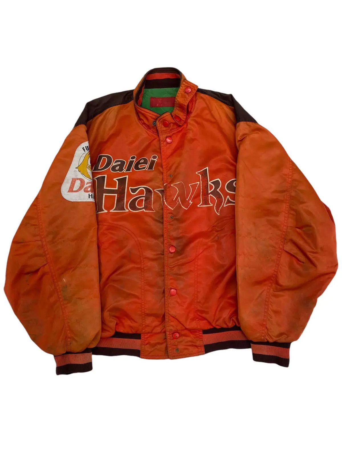 Vintage Vtg Jacket Bomber Daiei Hawks Size US L / EU 52-54 / 3 - 2 Thumbnail
