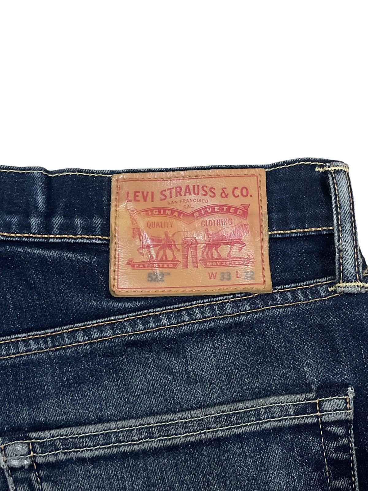 Levi's Vintage Levi’s 502 Stone Wash Straight Cut Ripped Jeans #273 Size US 33 - 10 Thumbnail