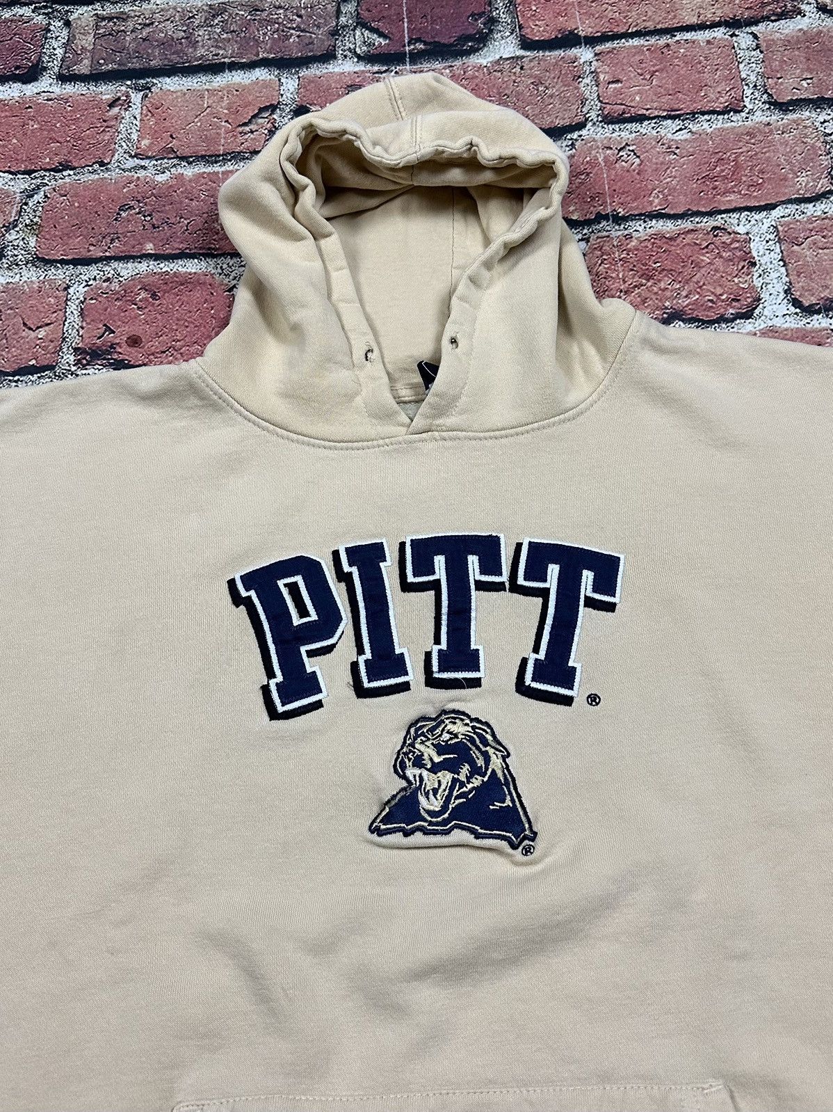 NCAA Y2K Pitt Panthers Hoodie Sweatshirt Pittsburgh University Size US L / EU 52-54 / 3 - 5 Thumbnail