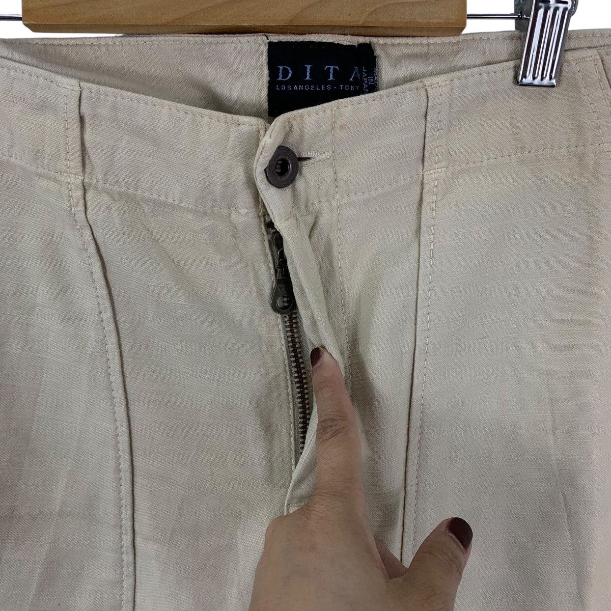 Japanese Brand DITA LOS ANGELES Tokyo JapaneseBrand Straight Cut Bush Pants Size 34" / US 12 / IT 48 - 3 Thumbnail