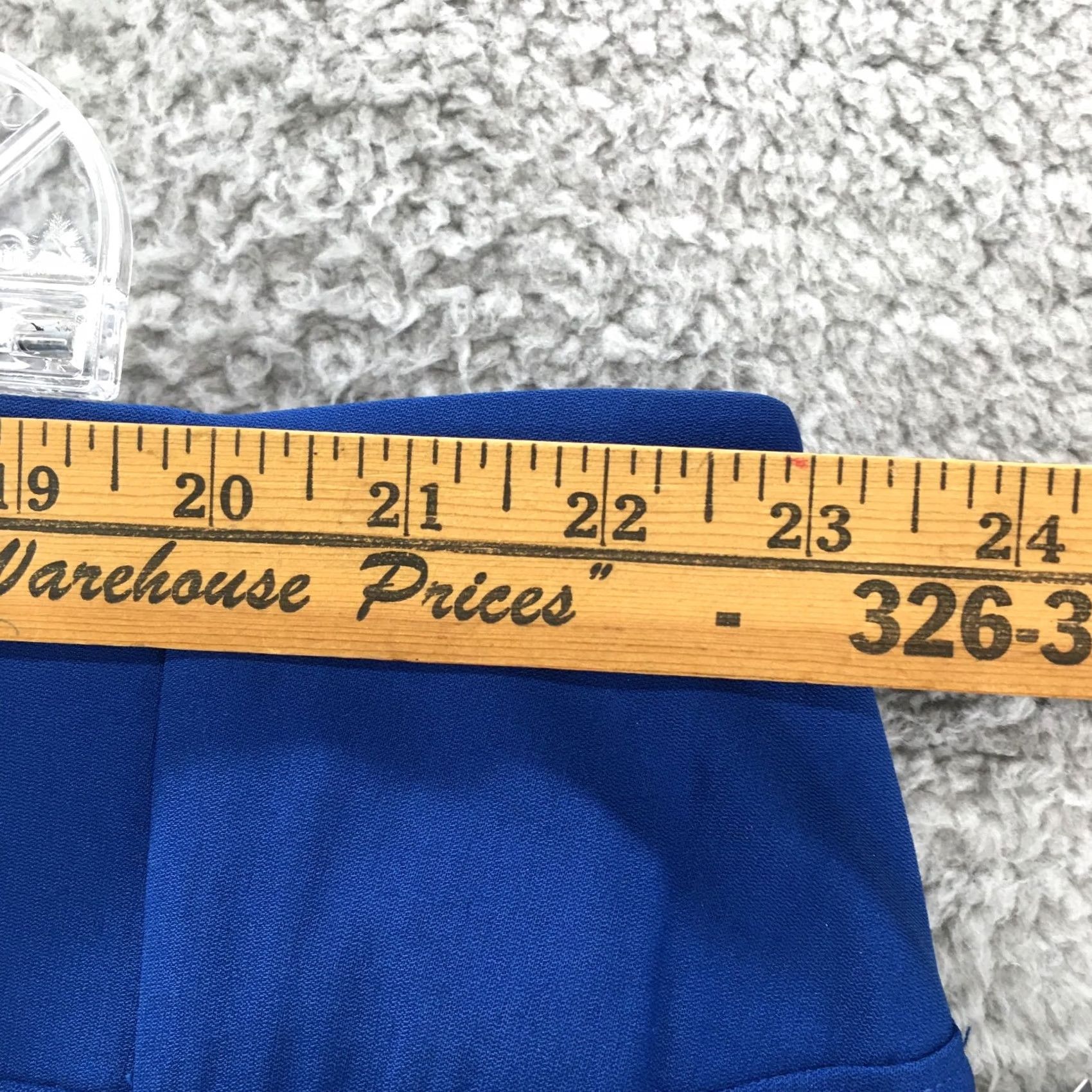 Worthington Worthington Skinny Pants Womens 28W Blue Solid Rayon Blend Mid Rise Casual NWT Size 28" / US 6 / IT 42 - 4 Thumbnail