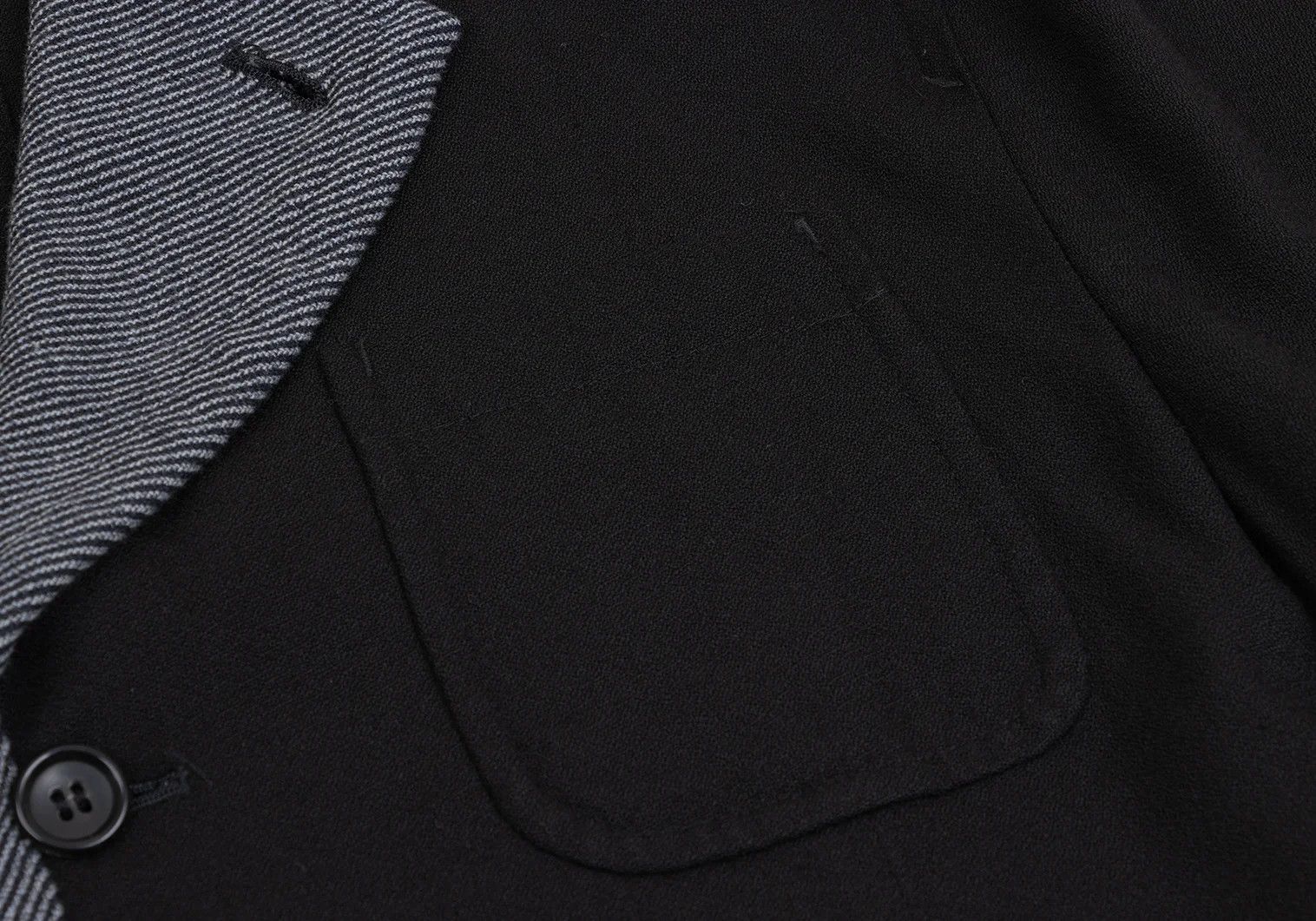 Comme des Garcons Homme Plus T Piped Tailored Jacket in Black/Navy, Size M Size US M / EU 48-50 / 2 - 4 Thumbnail