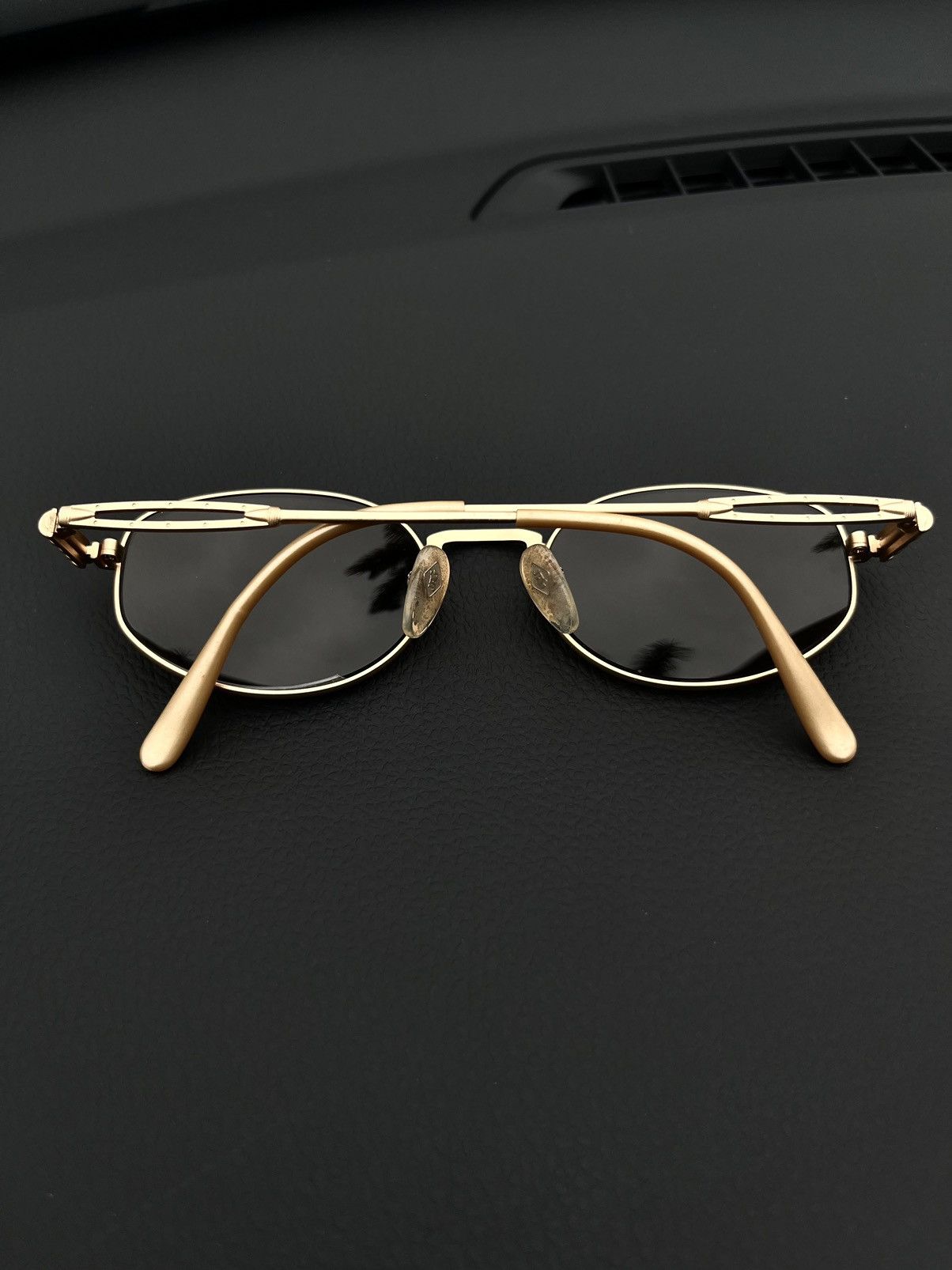 Jean Paul Gaultier 90s Jean Paul Gaultier Gold Sunglasses Size 30 - 5 Thumbnail