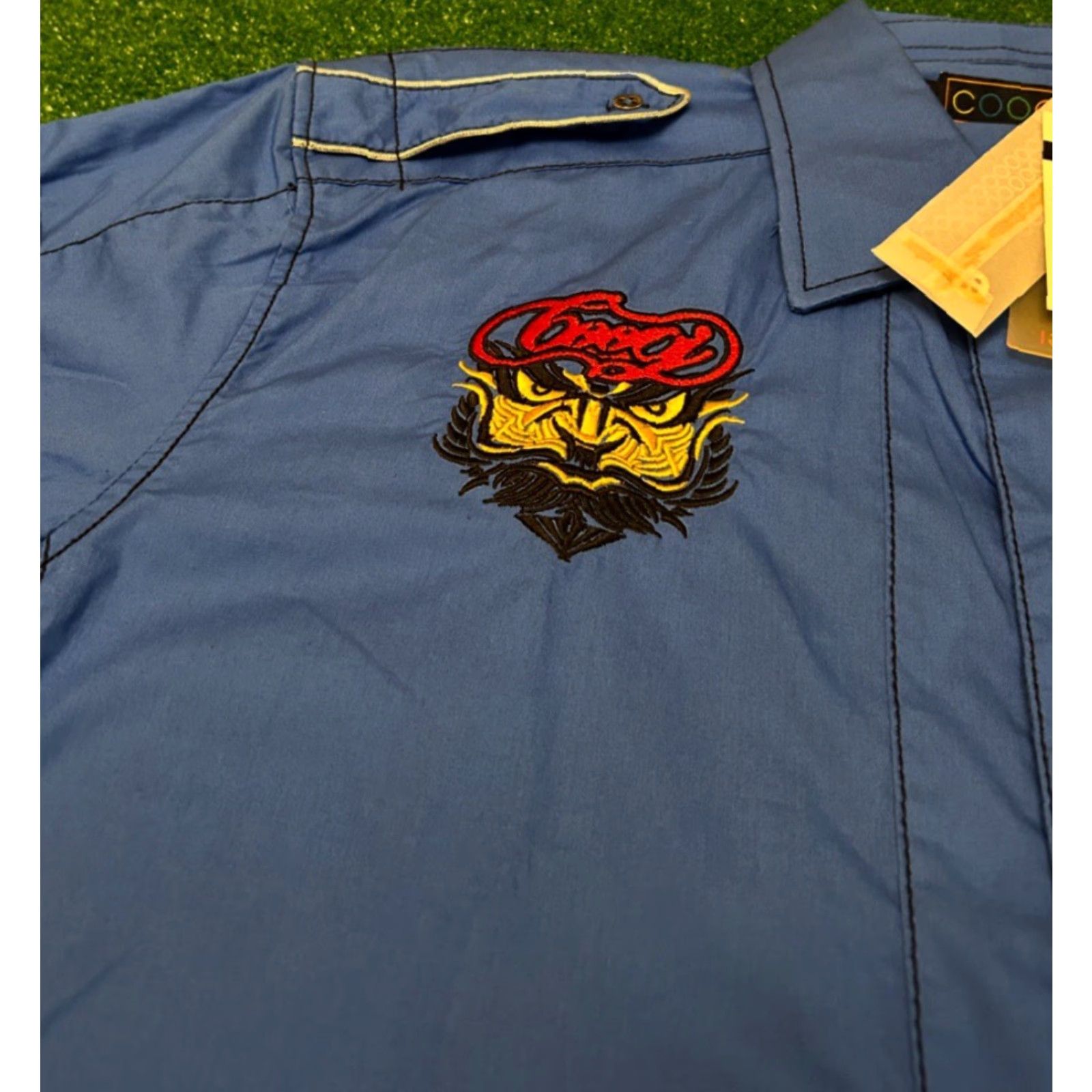 Coogi VINTAGE COOGI Logo Mechanic Button Up Shirt Mens 2XL Blue NWT Short Sleeve Collared Hip Hop Y2K 90s Grunge Punk Skater Classic Size US XXL / EU 58 / 5 - 2 Thumbnail