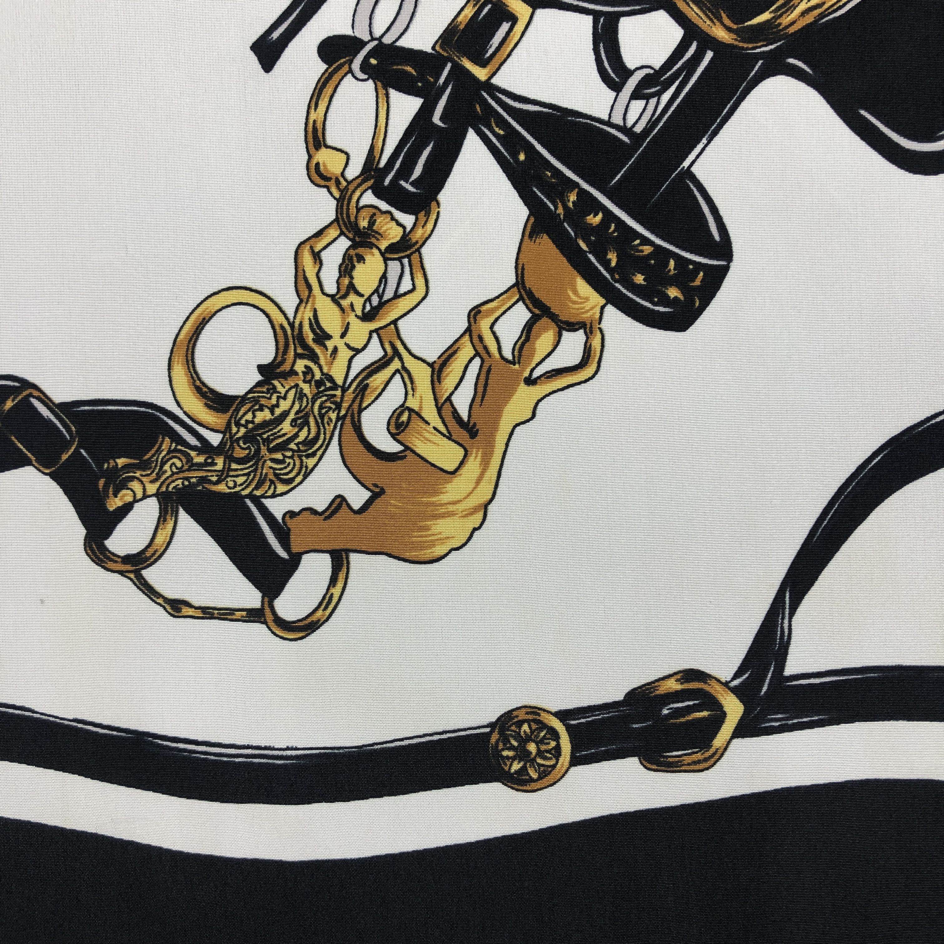 Japanese Brand Vintage Horse SILK Scarf Twill Stole Wraps Scarves Size ONE SIZE - 7 Thumbnail