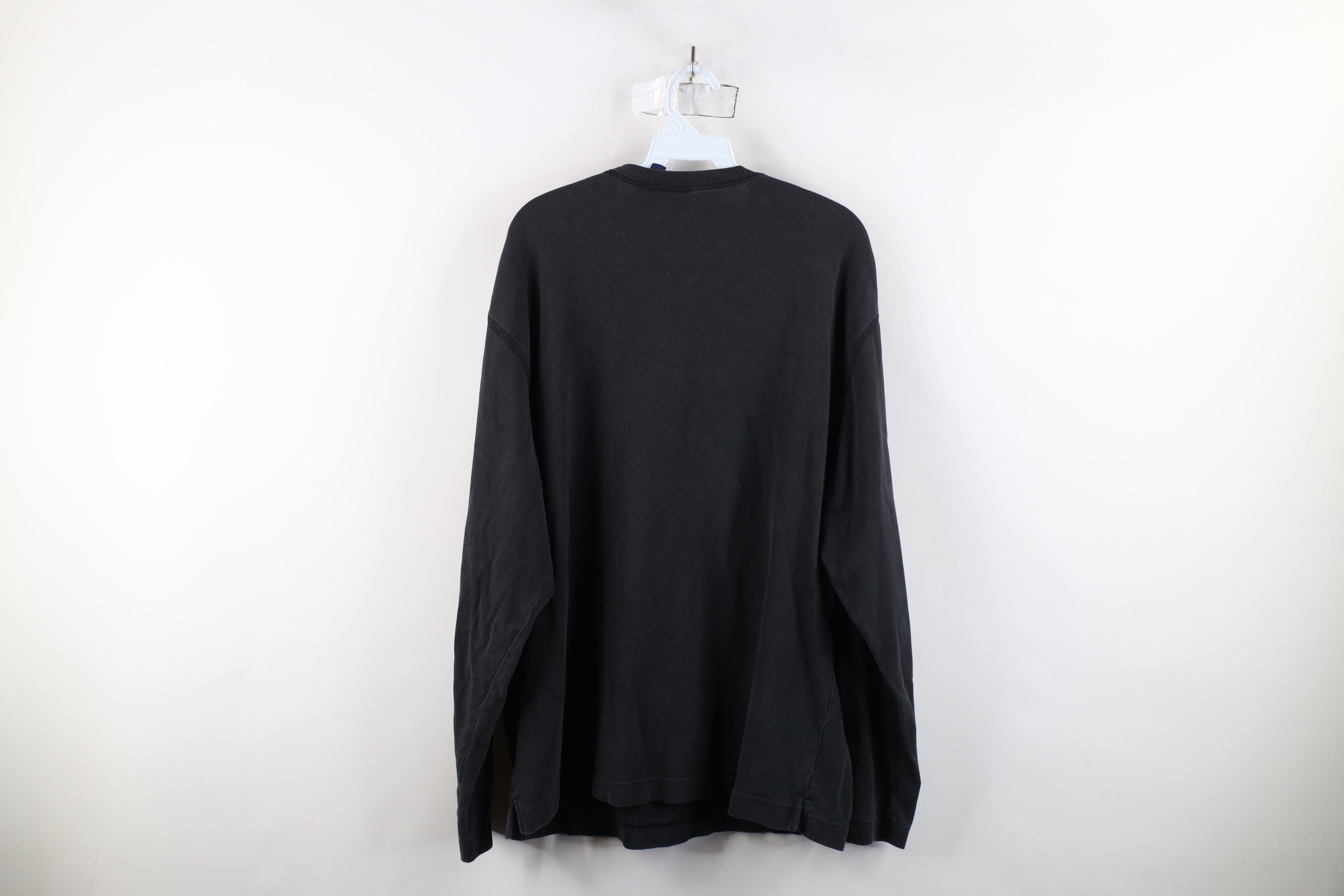 Gap × Vintage Vintage 90s Gap Cotton Ribbed Knit Long Sleeve T-Shirt Black Size US L / EU 52-54 / 3 - 9 Thumbnail